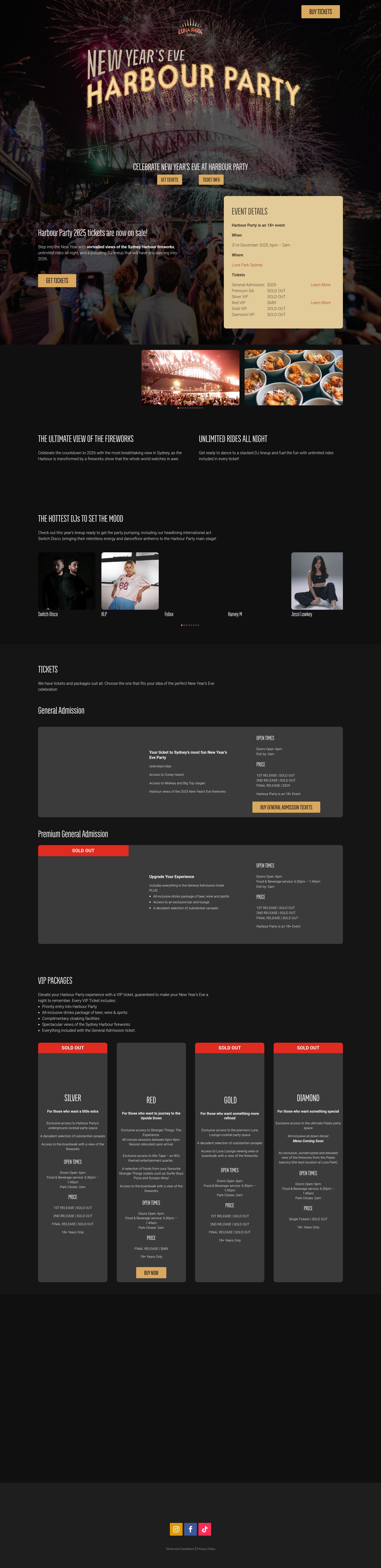 Screenshot of lunaparksydney.com