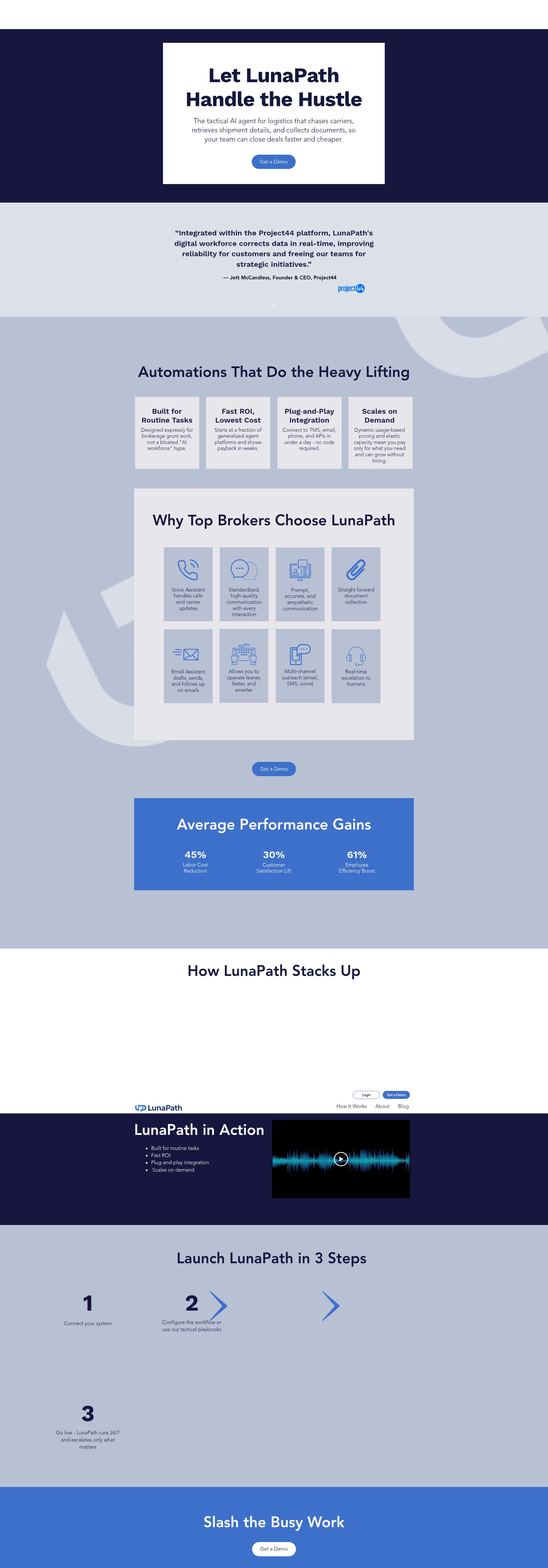 Screenshot of lunapath.ai