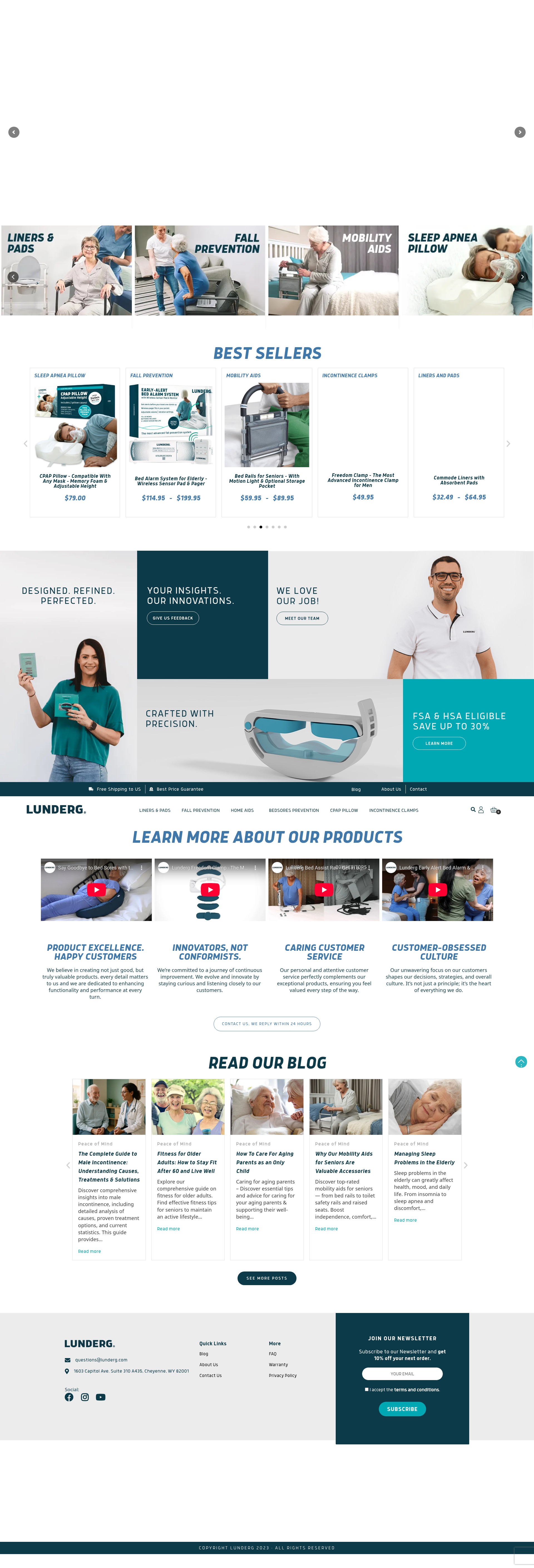 Screenshot of lunderg.com