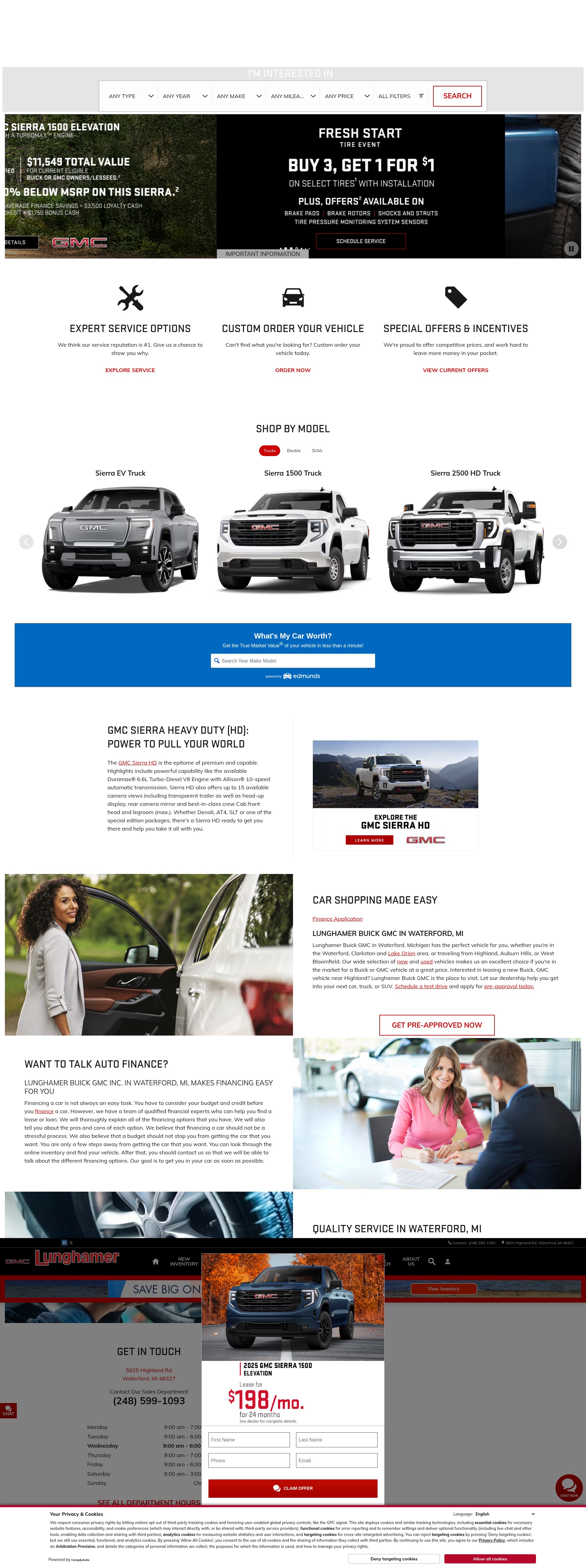 Screenshot of lunghamerbuickgmc.com