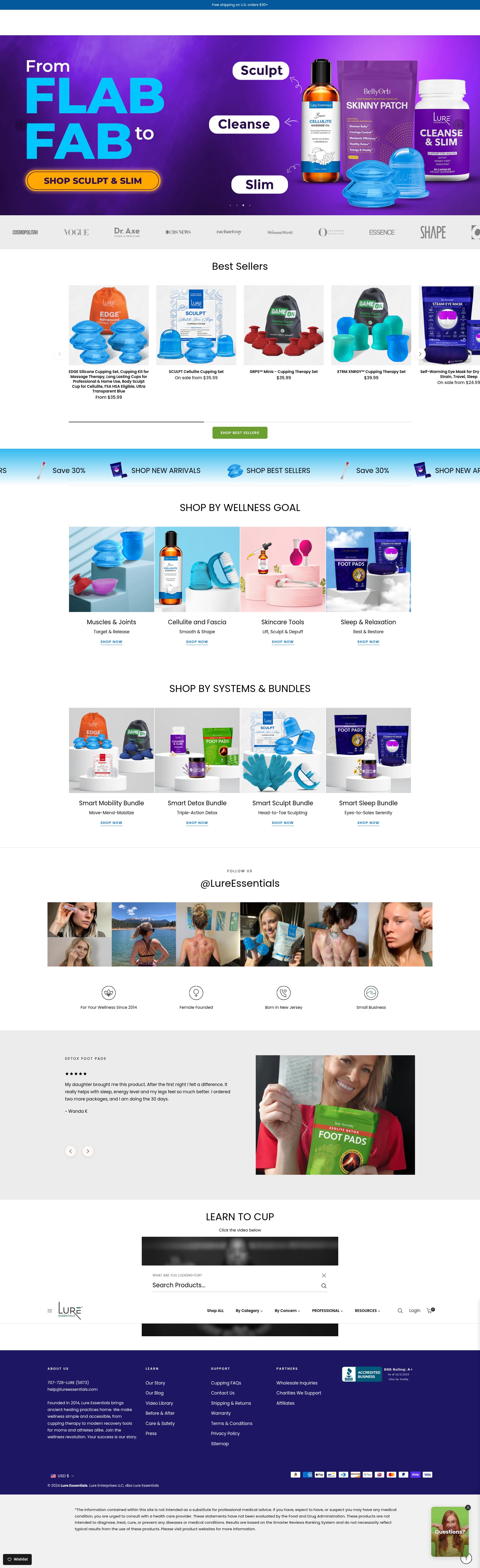 Screenshot of lureessentials.com