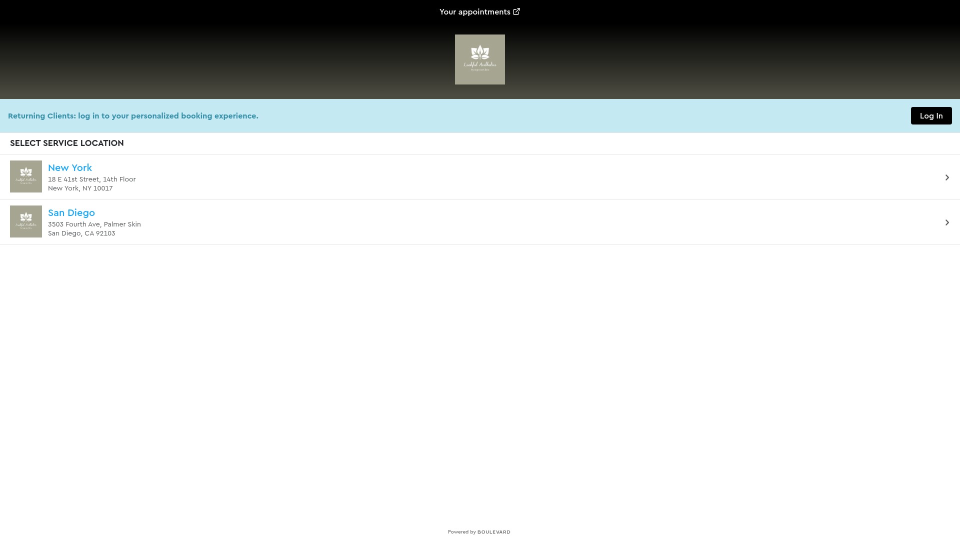 Screenshot of lushfulaesthetics.com