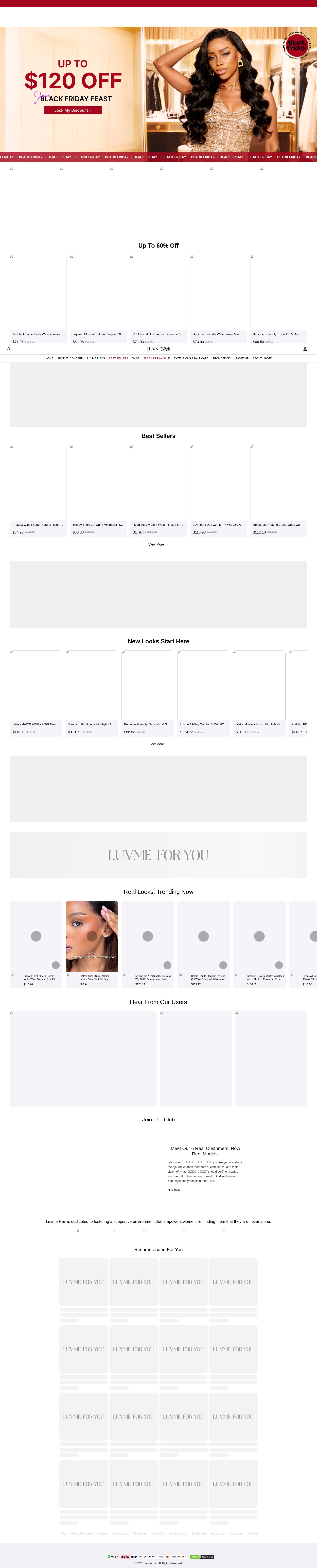 Screenshot of luvmehair.com
