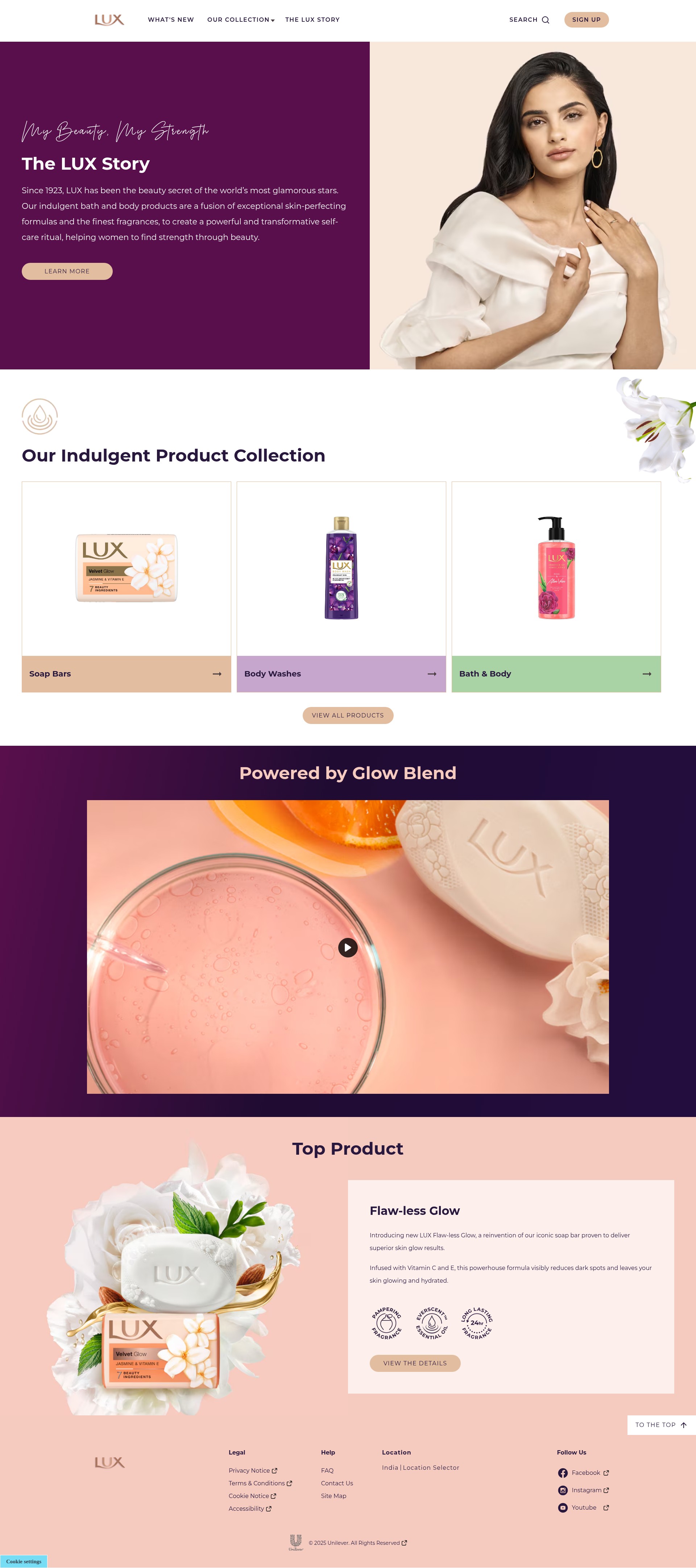 Screenshot of lux.com