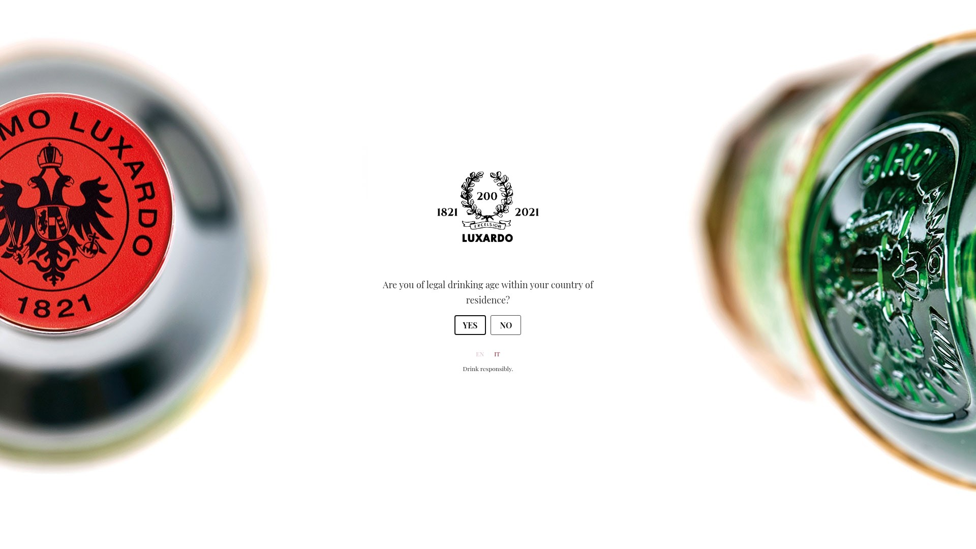 Screenshot of luxardo.it