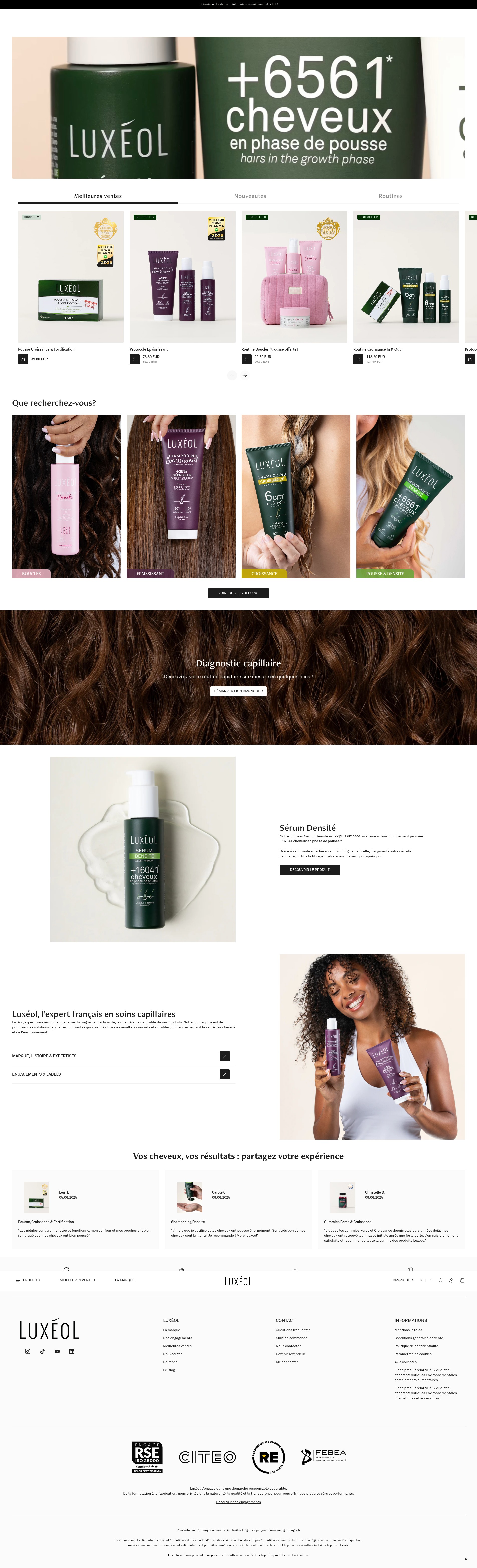 Screenshot of luxeol.com