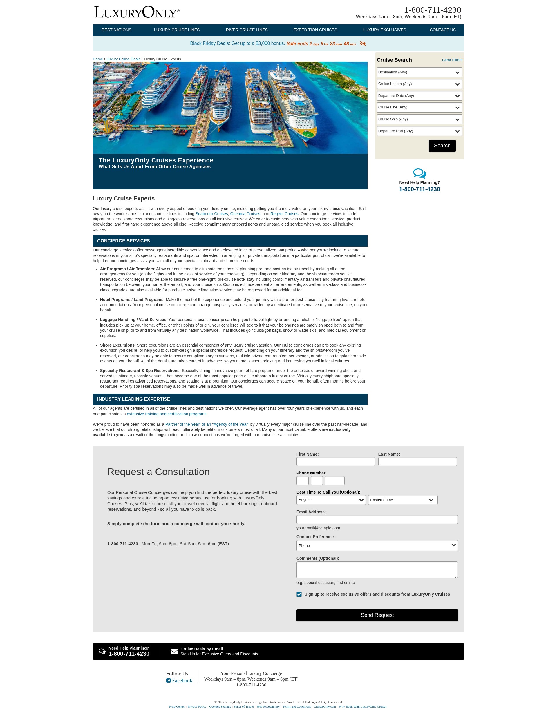 Screenshot of luxuryonly.com