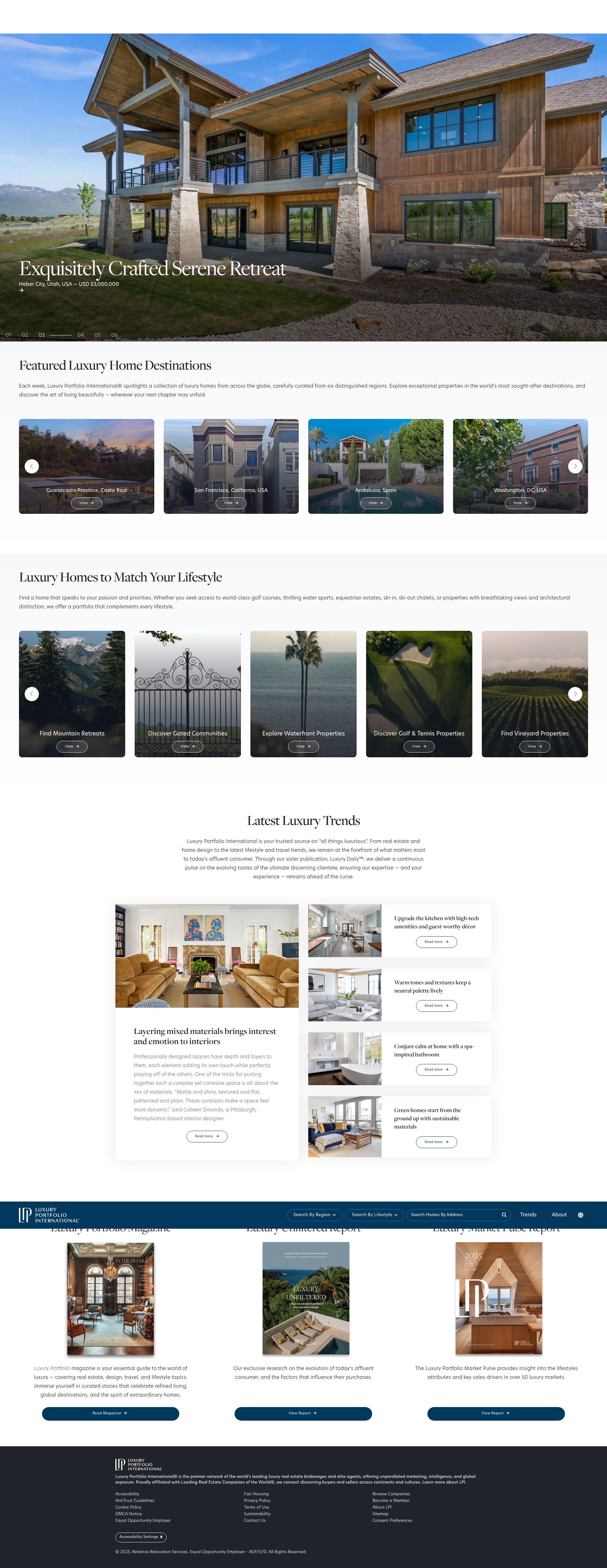 Screenshot of luxuryportfolio.com