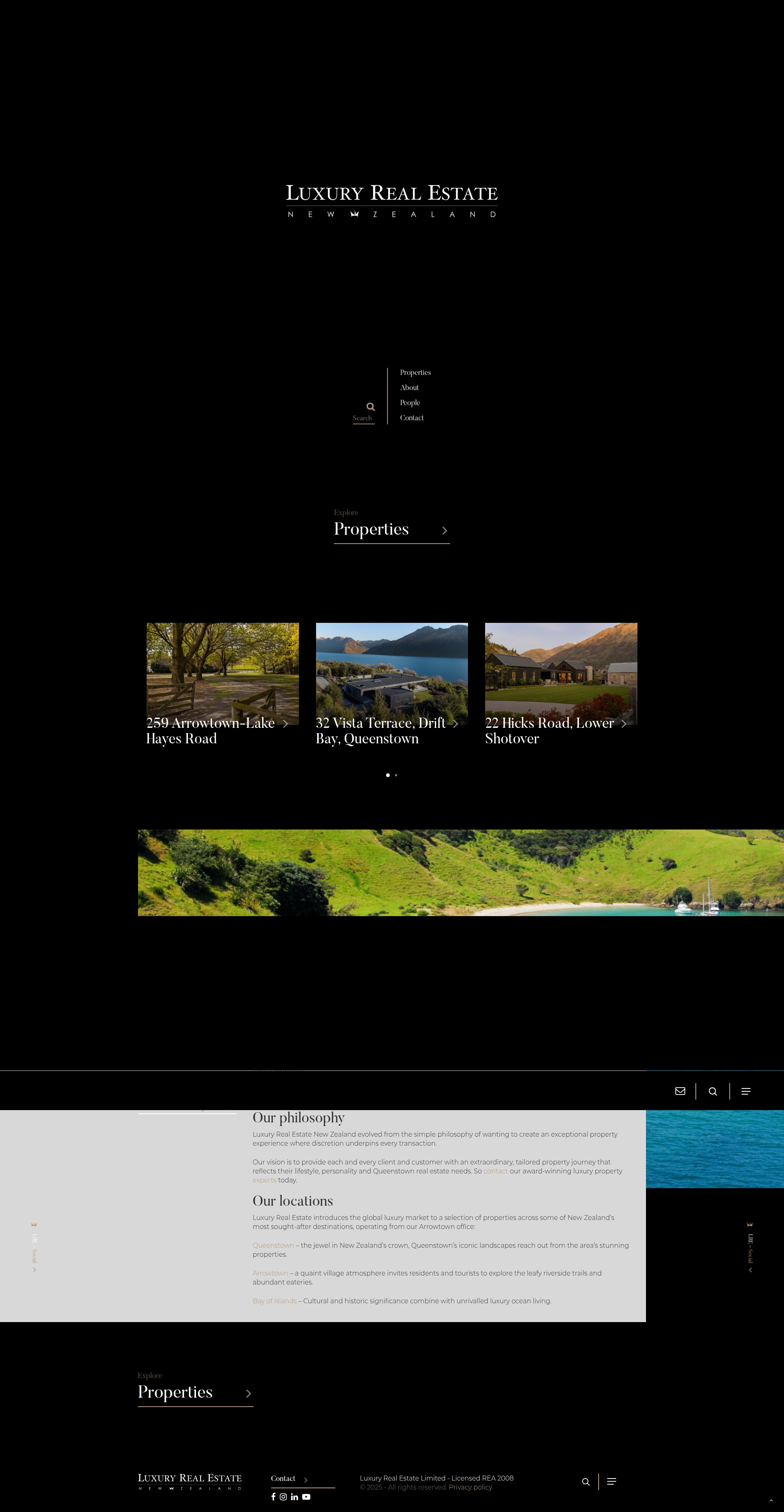 Screenshot of luxuryrealestate.co.nz