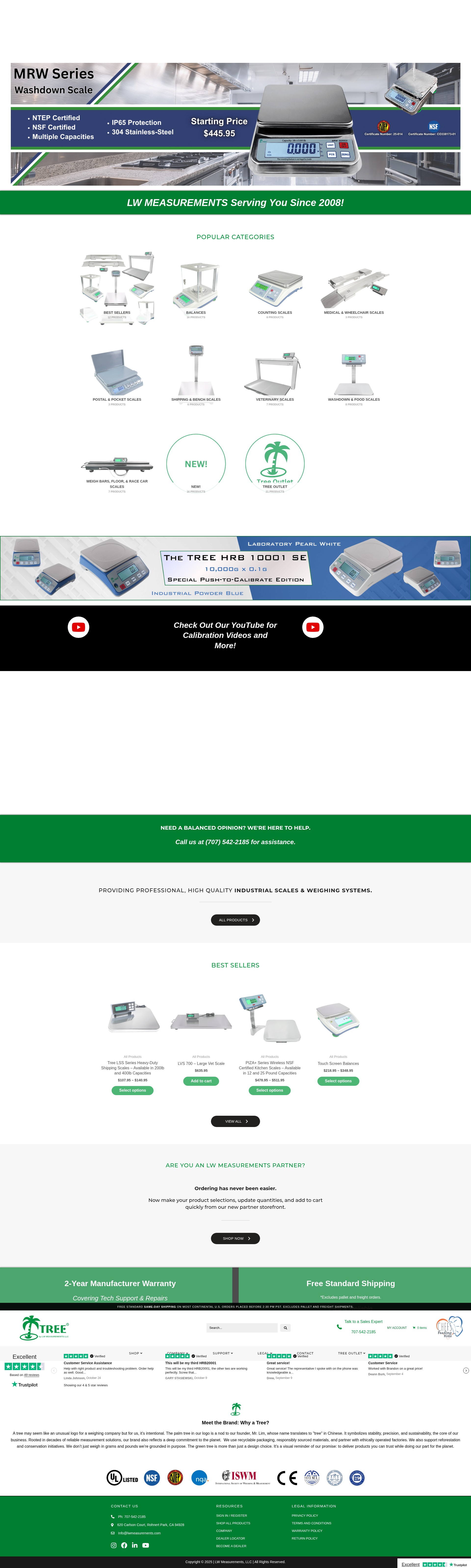 Screenshot of lwmeasurements.com