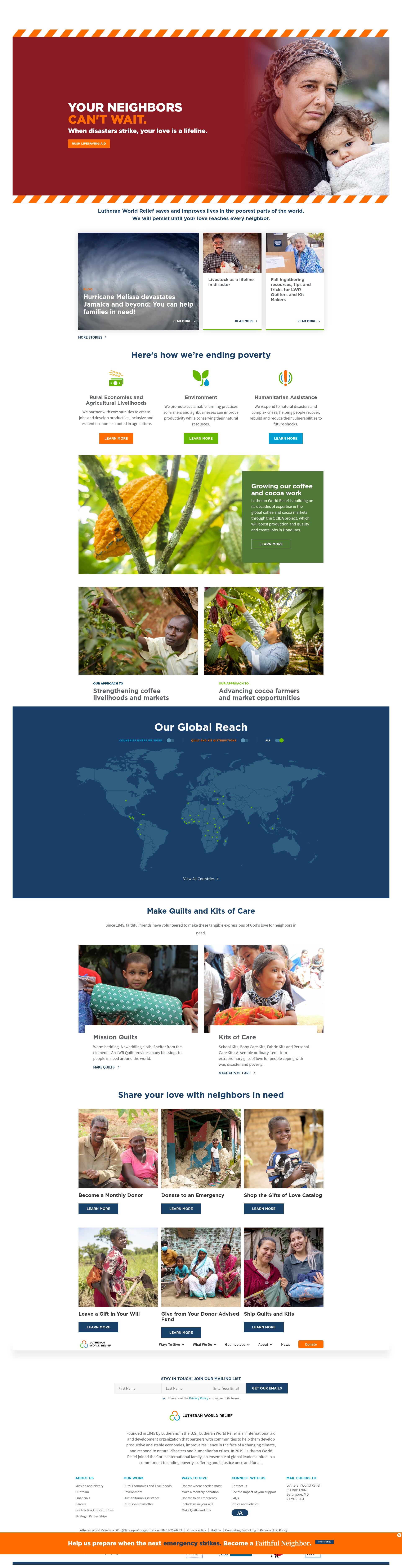Screenshot of lwr.org