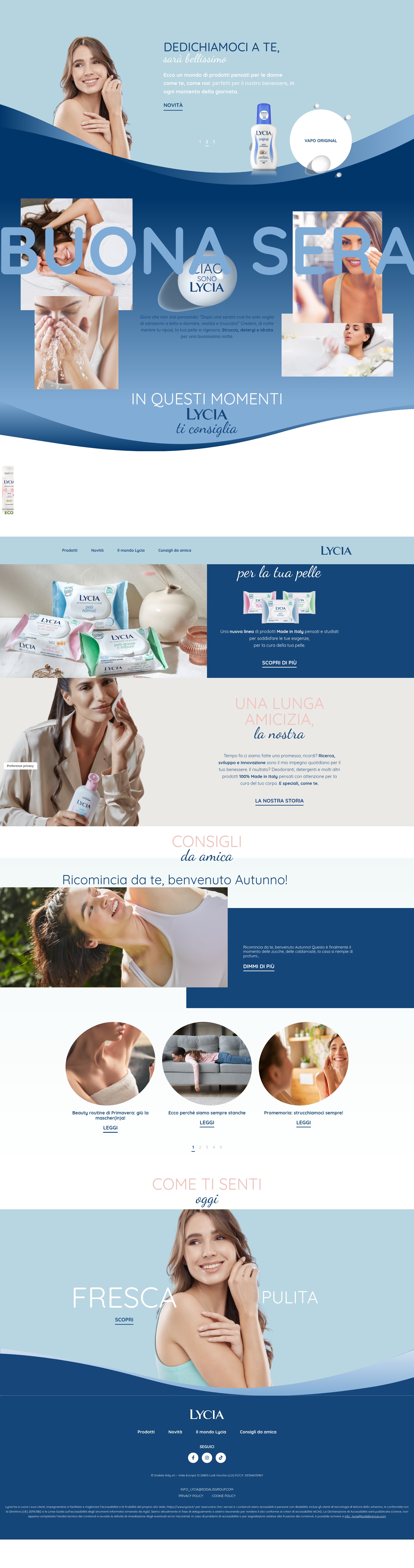 Screenshot of lycia.it