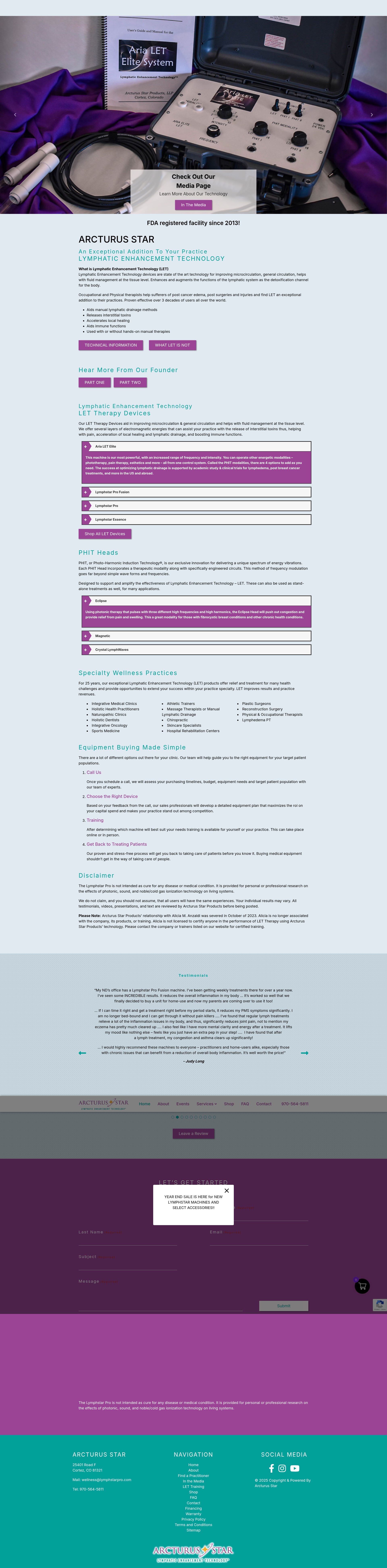 Screenshot of lymphstarpro.com