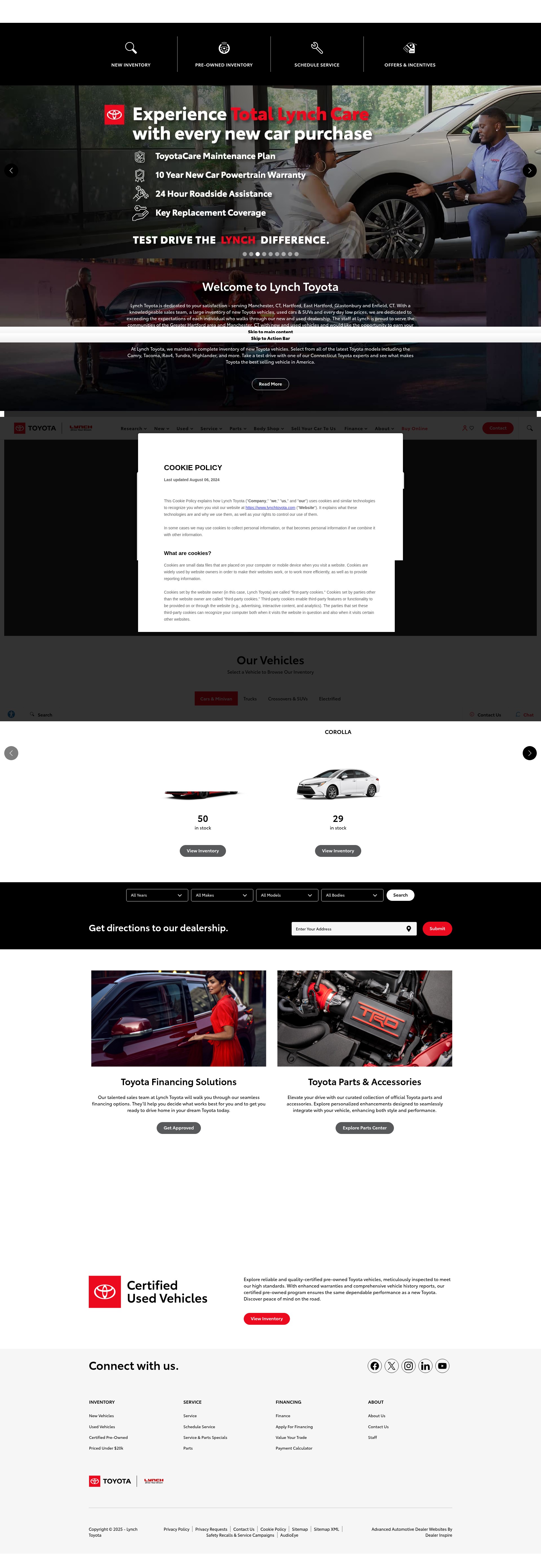 Screenshot of lynchtoyota.com