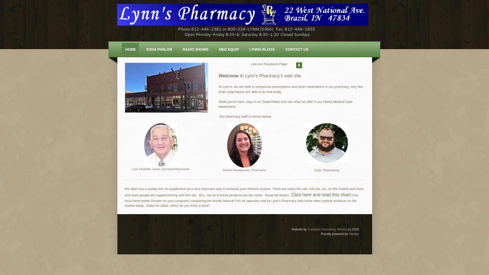 Screenshot of lynnspharmacy.com