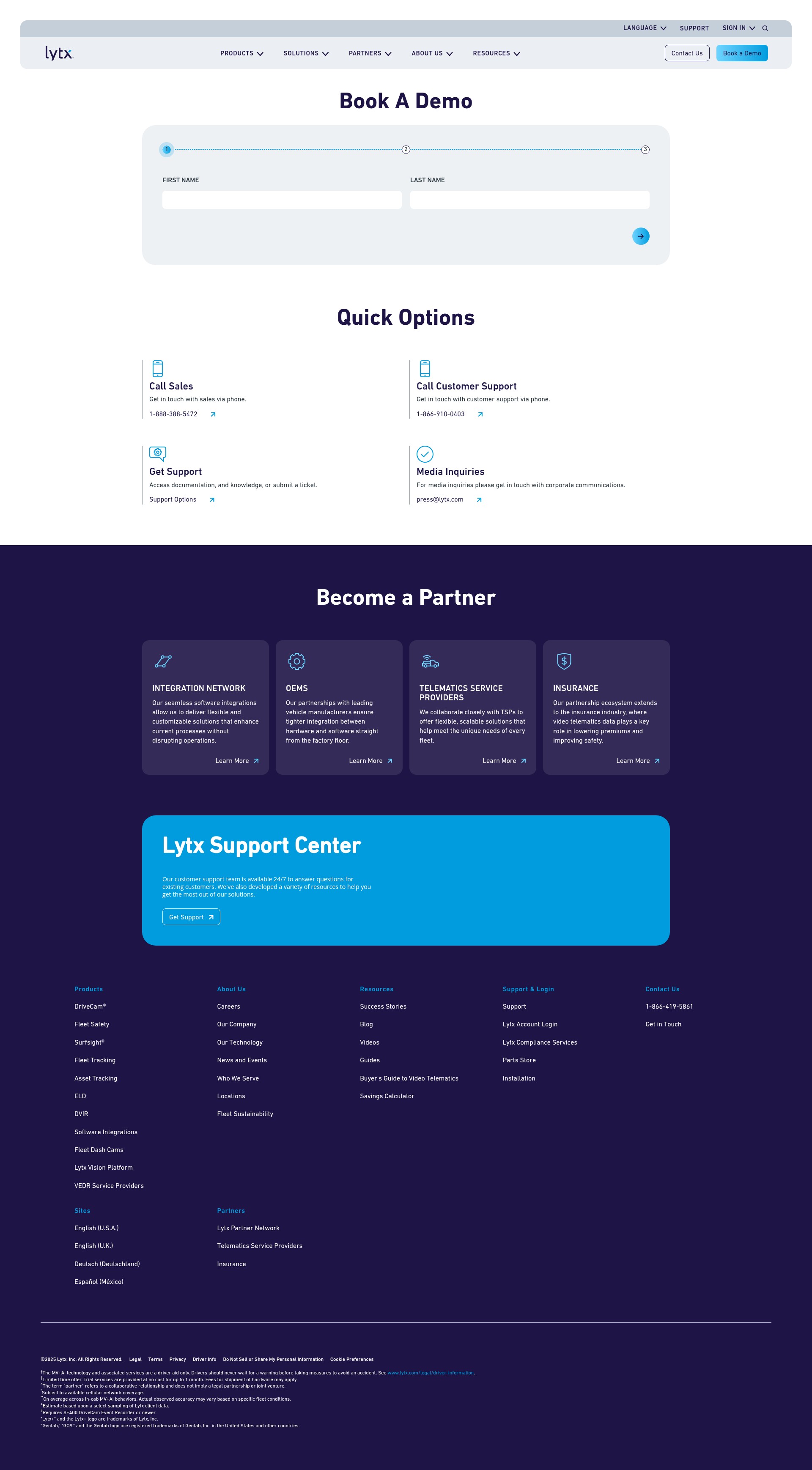 Screenshot of lytx.com