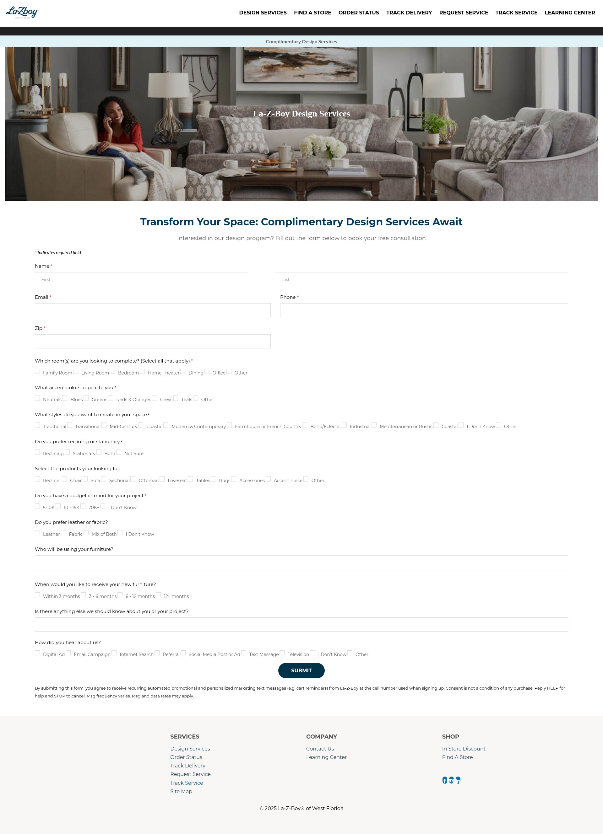 Screenshot of lzbflorida.com