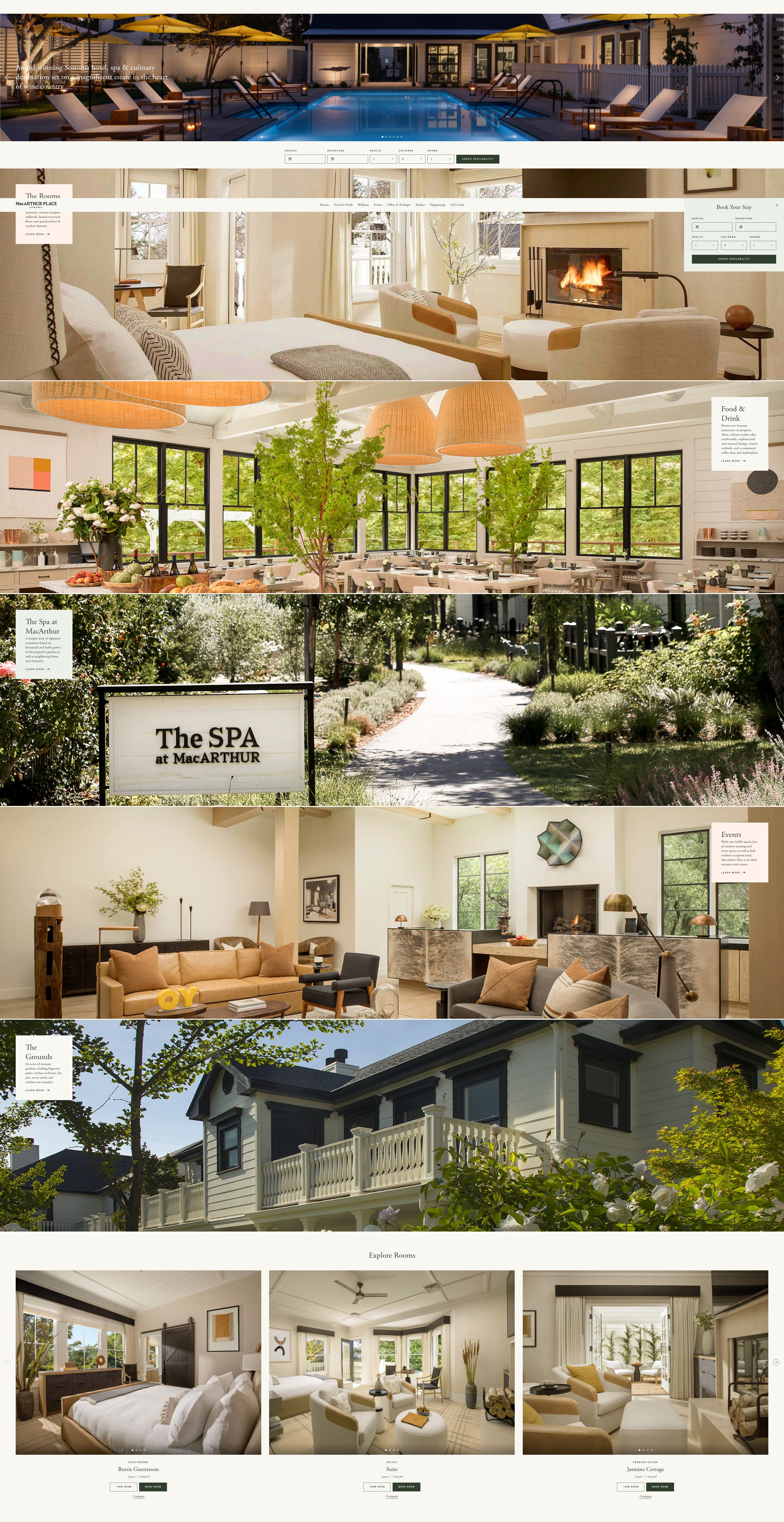 Screenshot of macarthurplace.com