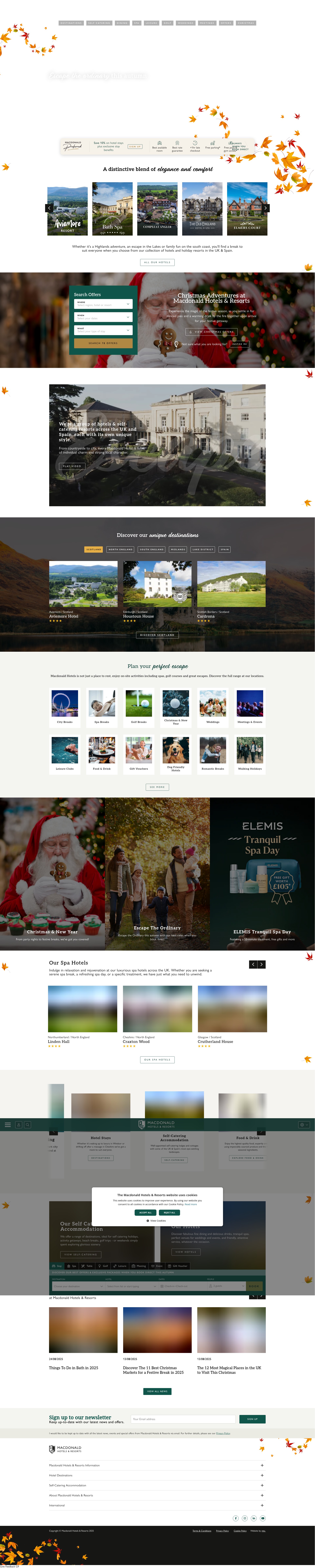 Screenshot of macdonaldhotels.co.uk