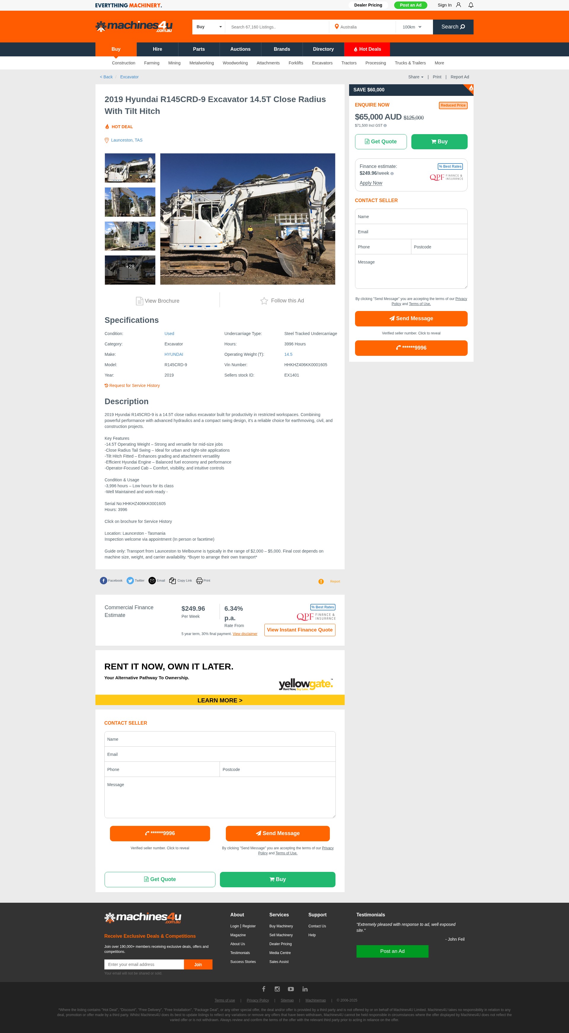 Screenshot of machines4u.com.au
