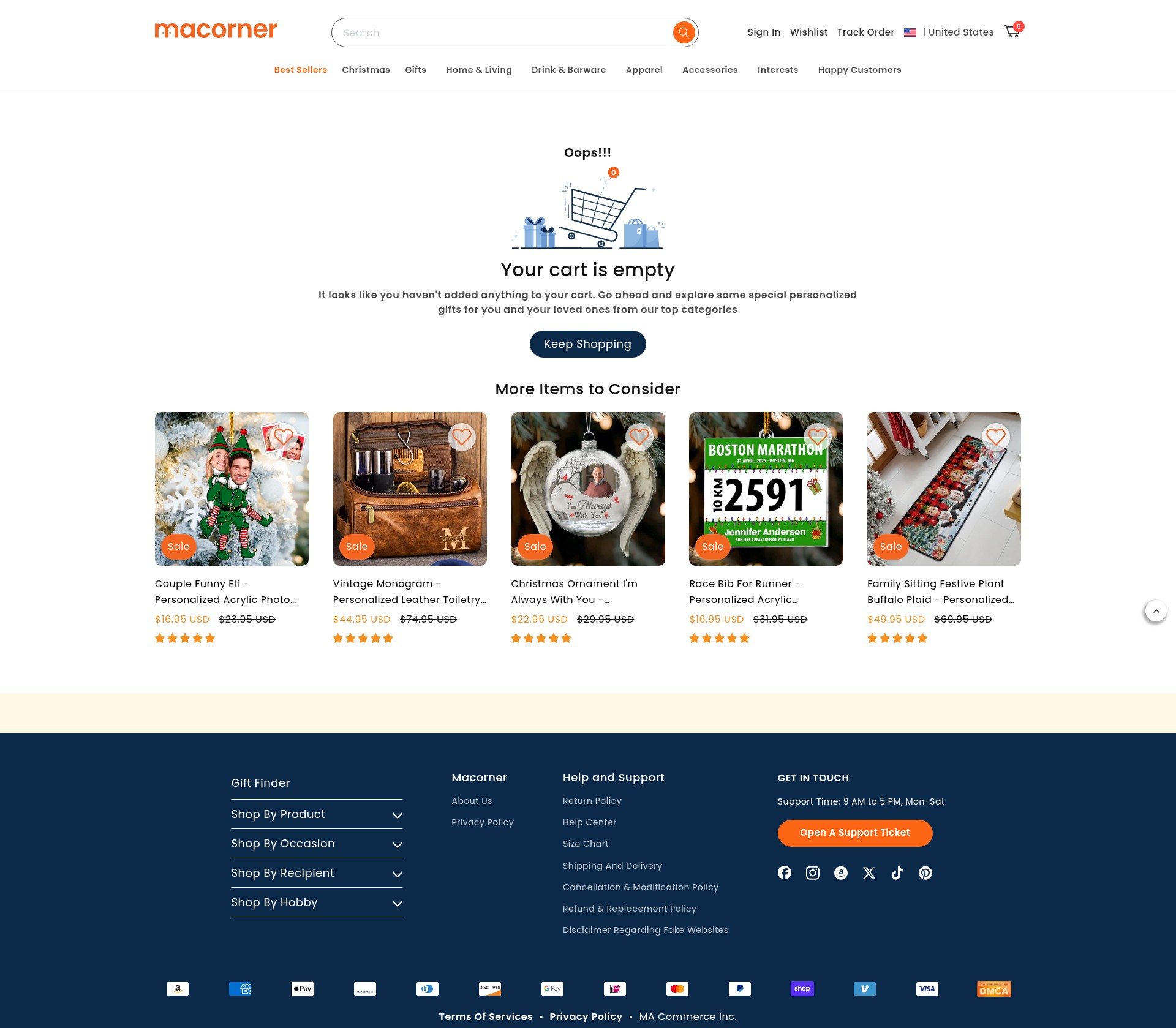 Screenshot of macorner.co