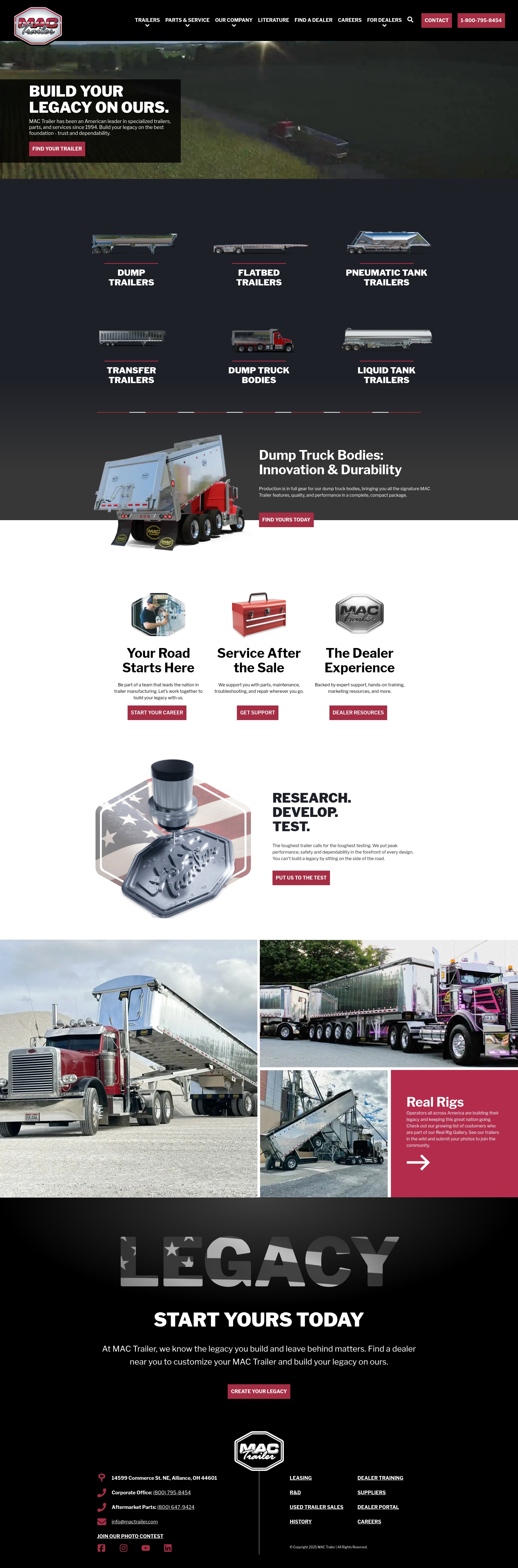 Screenshot of mactrailer.com
