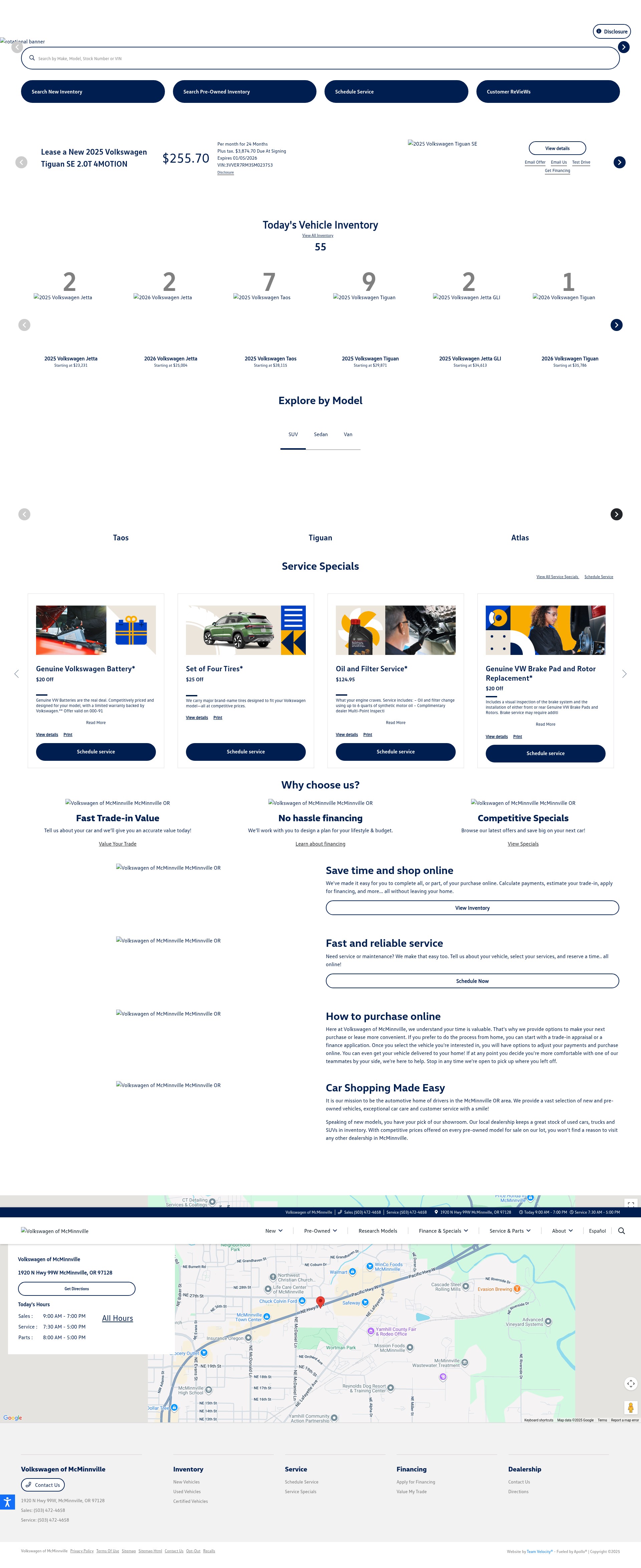 Screenshot of macvw.com