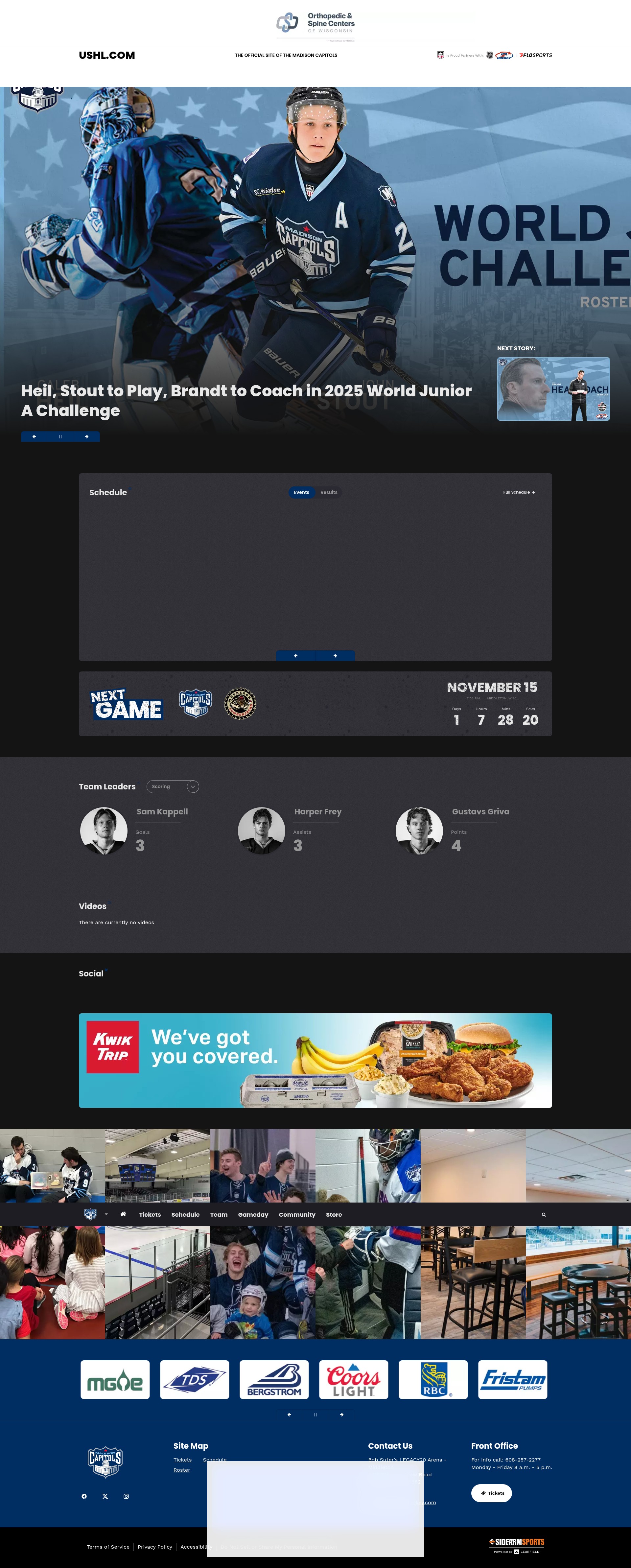 Screenshot of madcapshockey.com