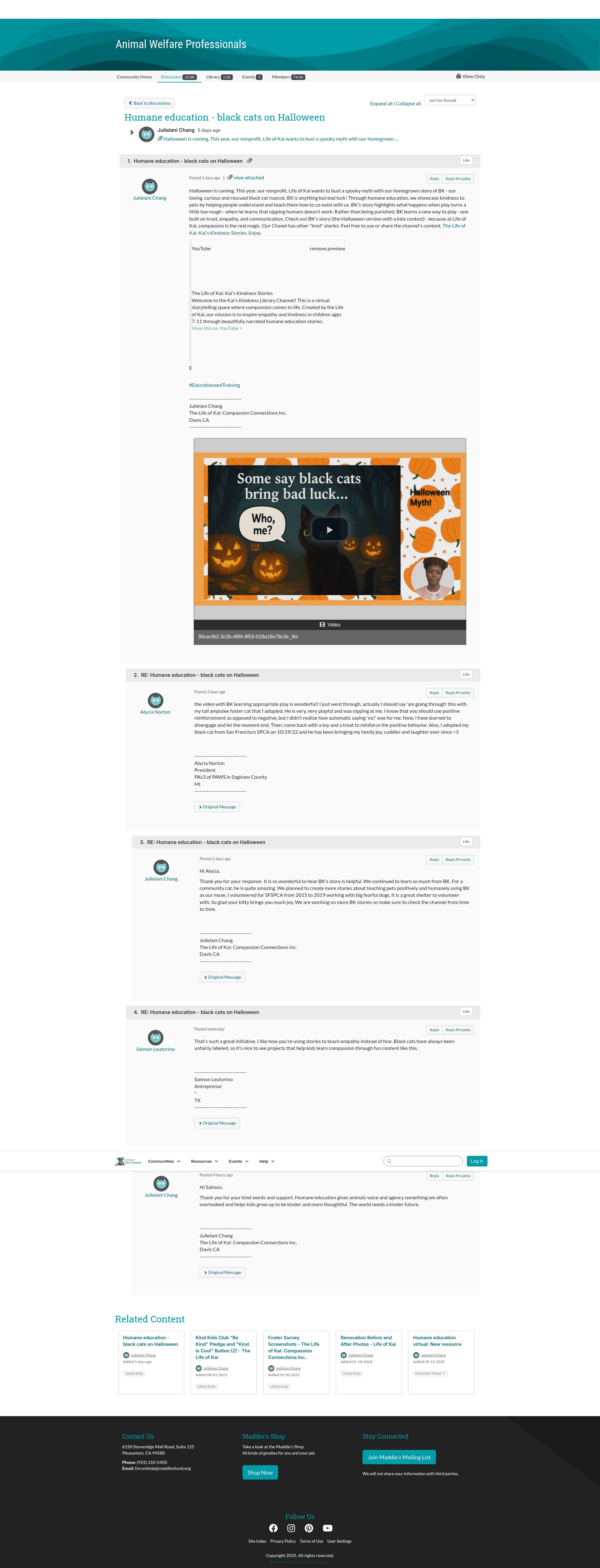 Screenshot of maddiesfund.org
