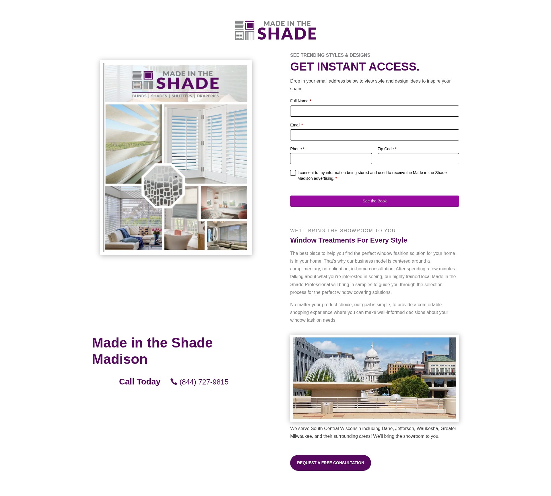 Screenshot of madeintheshadewi.com