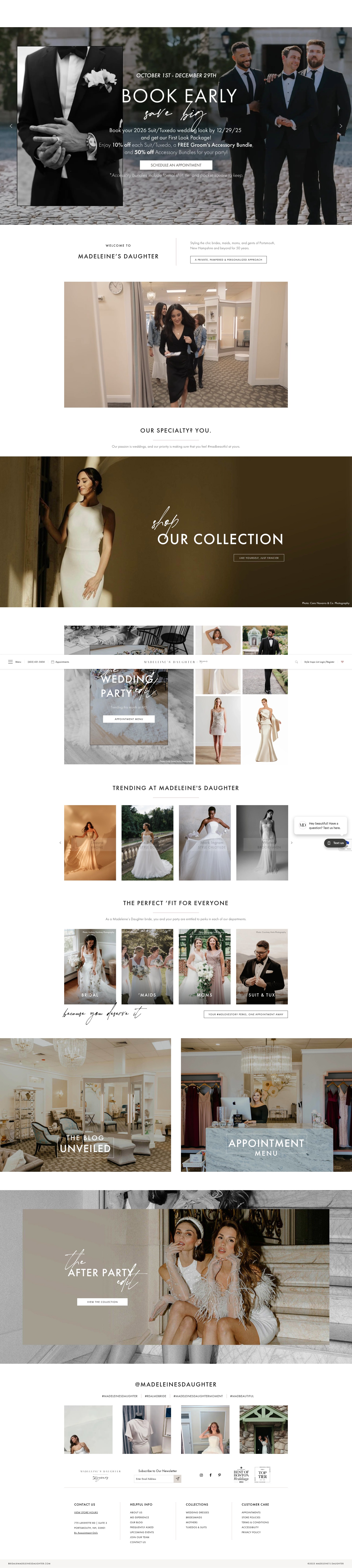 Screenshot of madeleinesdaughter.com