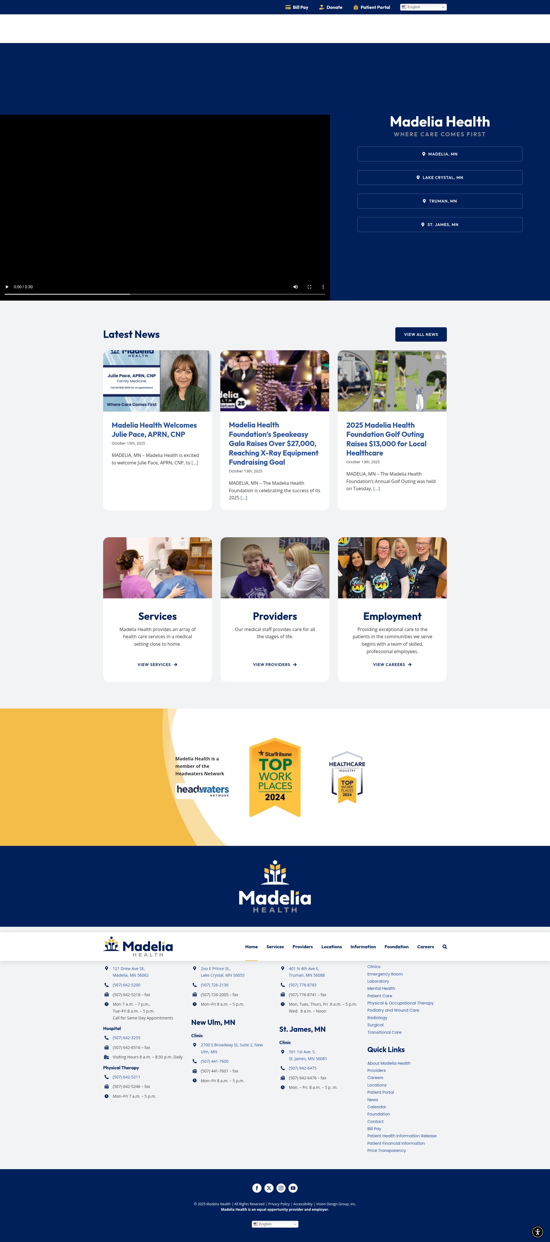 Screenshot of madeliahealth.org
