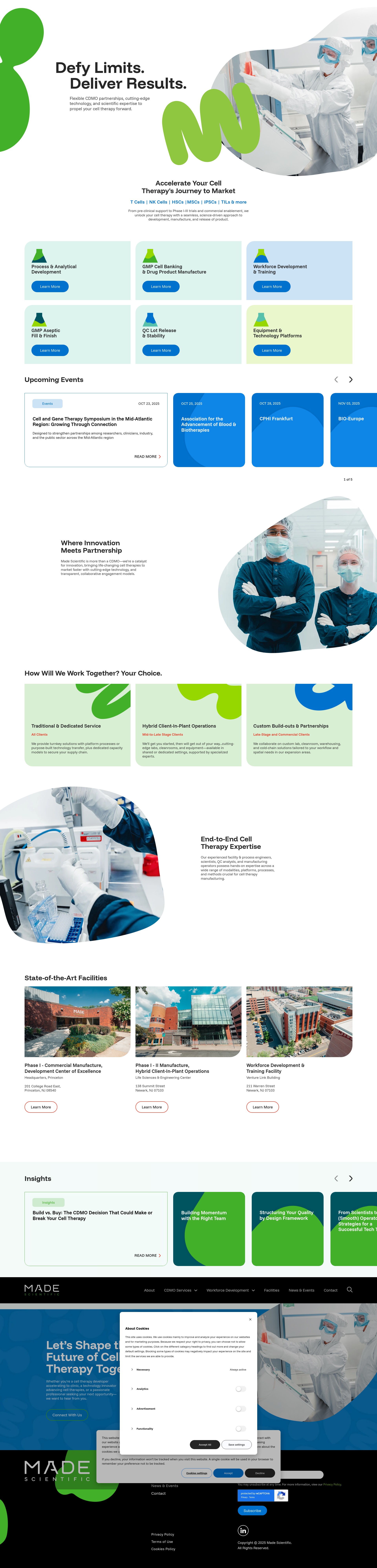 Screenshot of madescientific.com