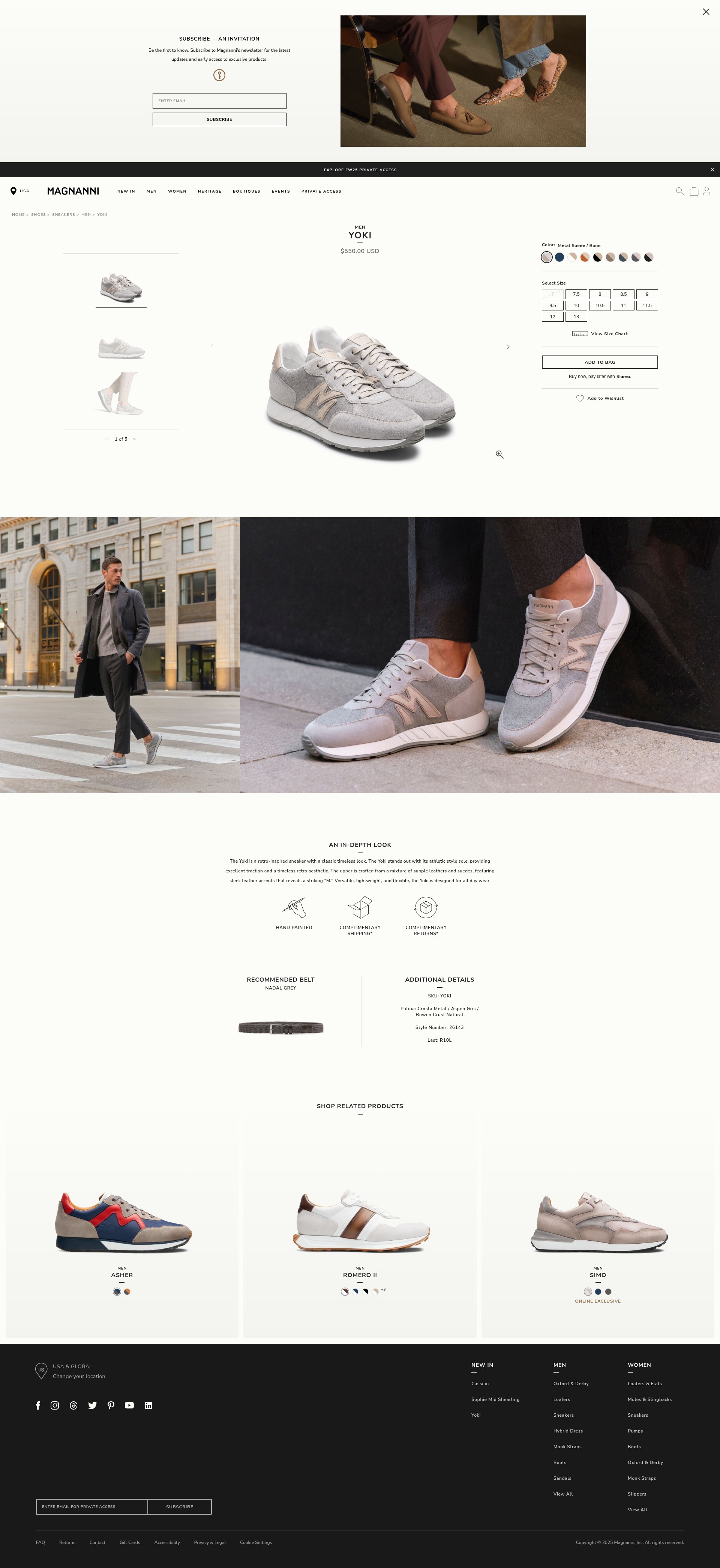 Screenshot of magnanni.com