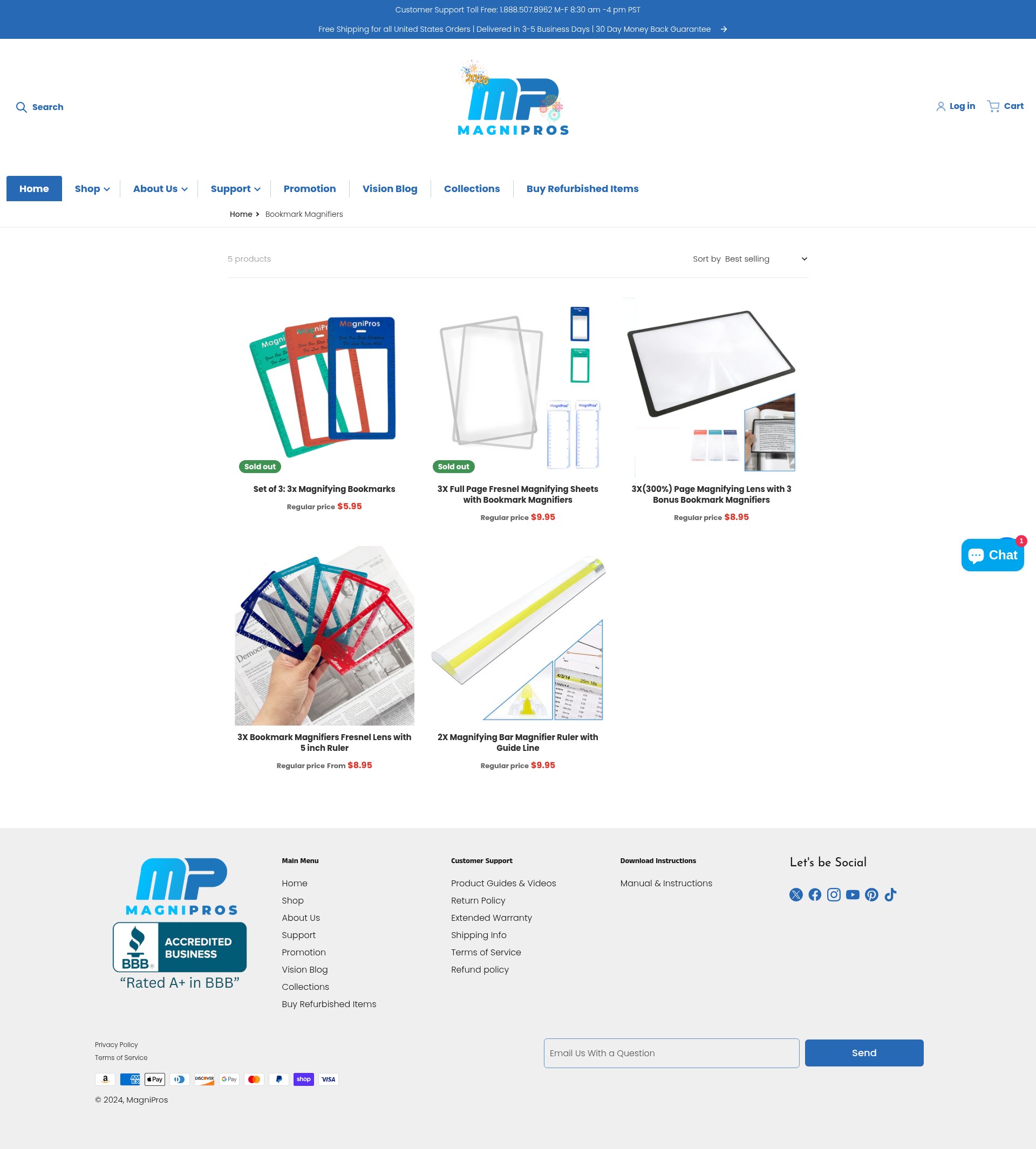 Screenshot of magnipros.com