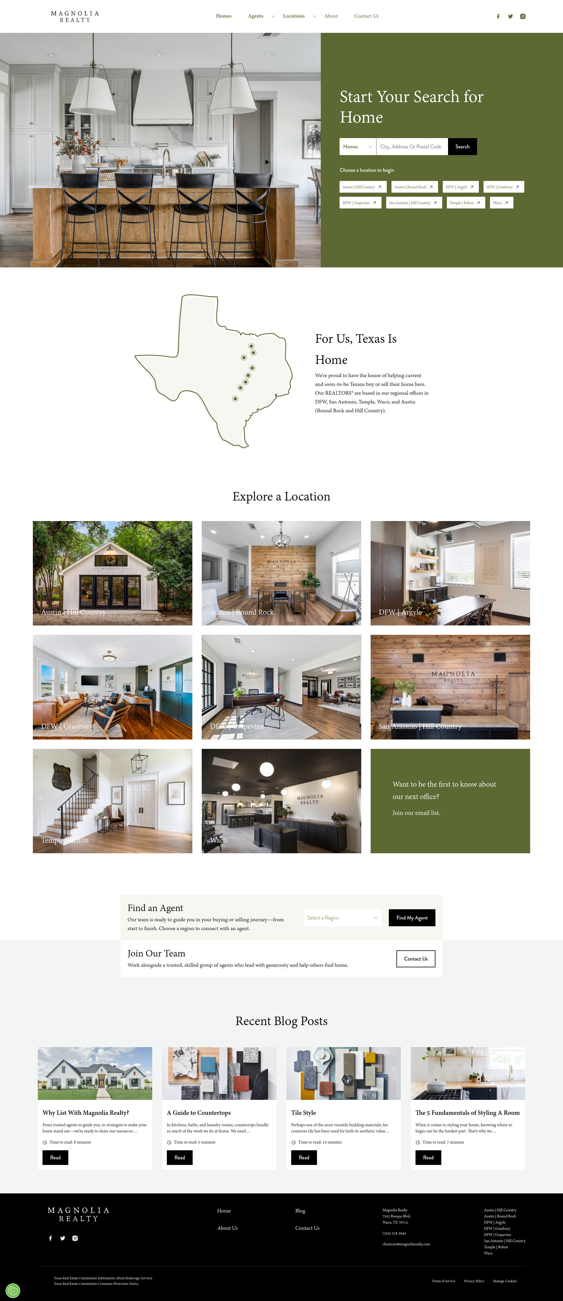 Screenshot of magnoliarealty.com