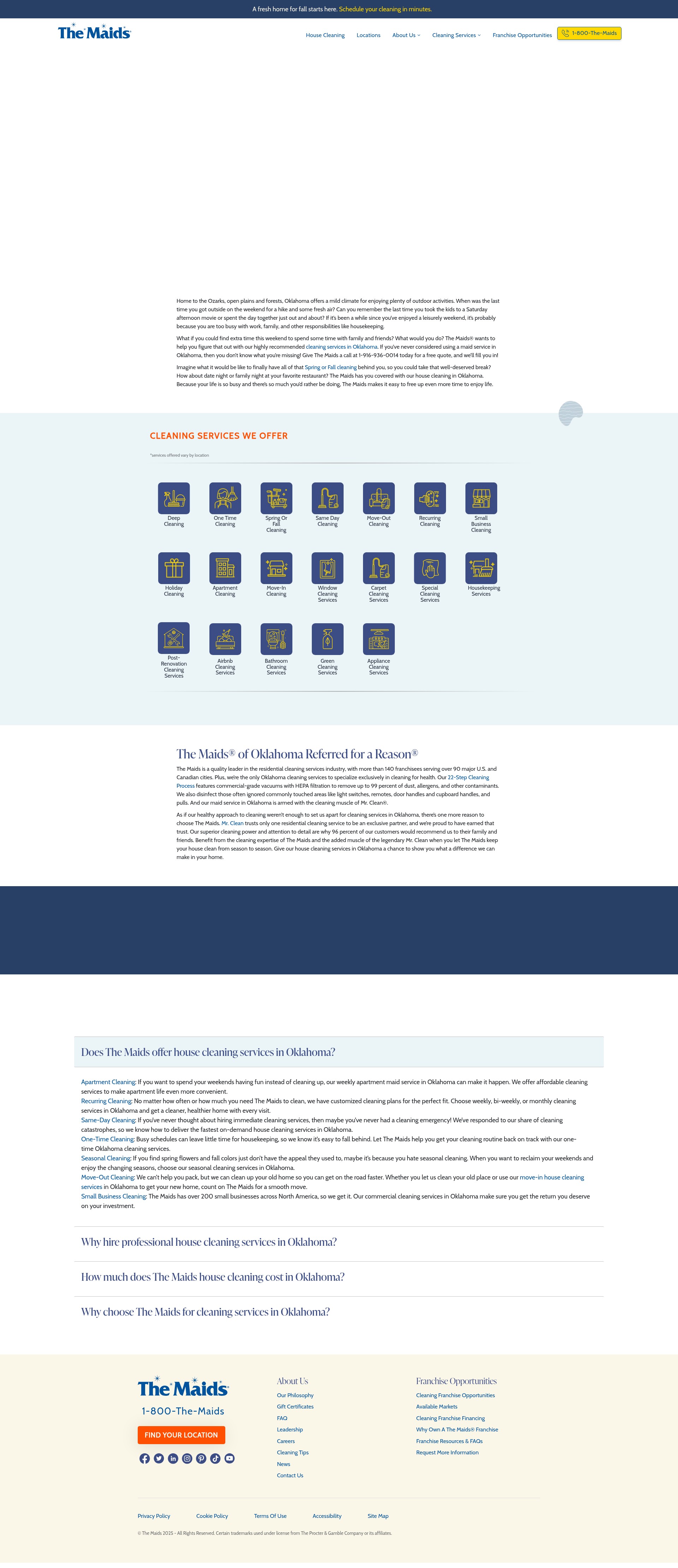 Screenshot of maids.com