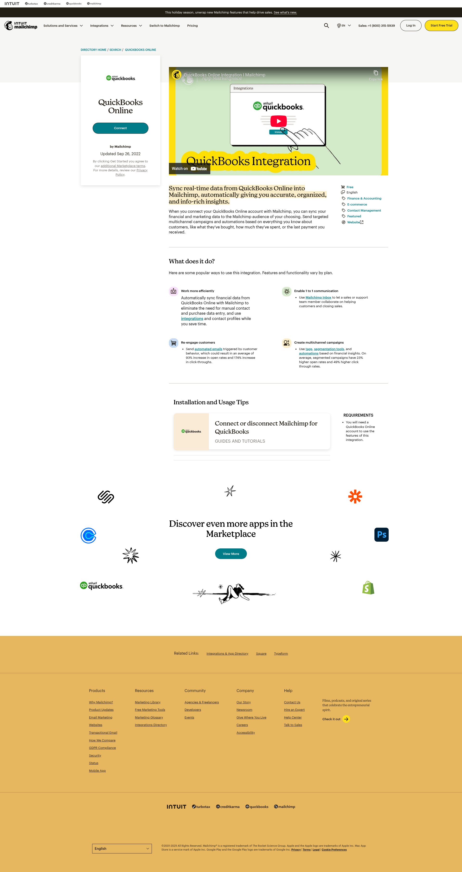 Screenshot of mailchi.mp