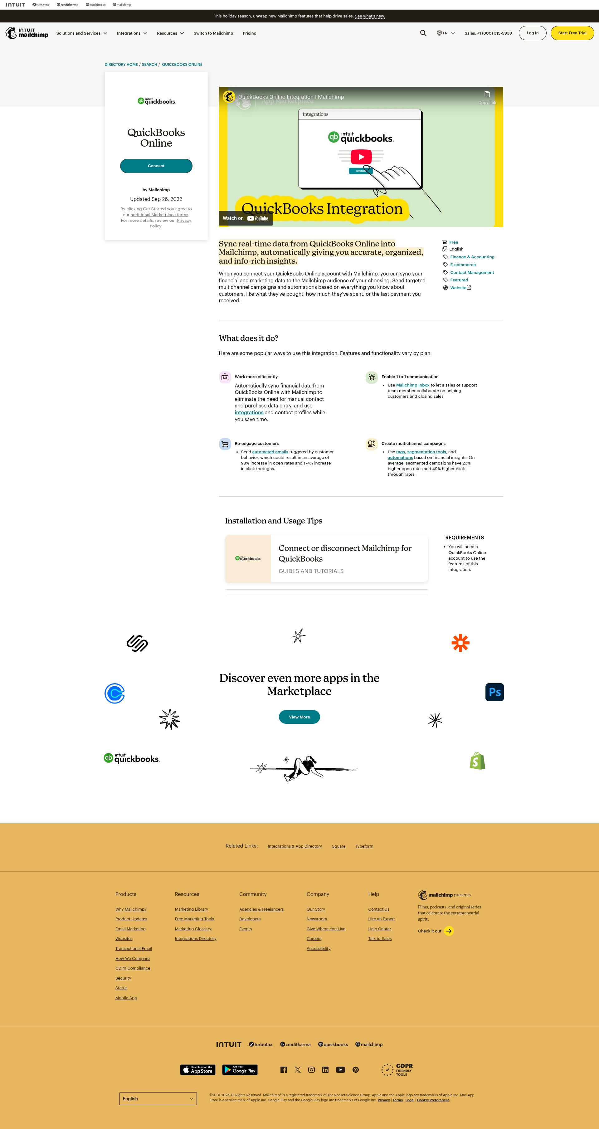 Screenshot of mailchimp.com