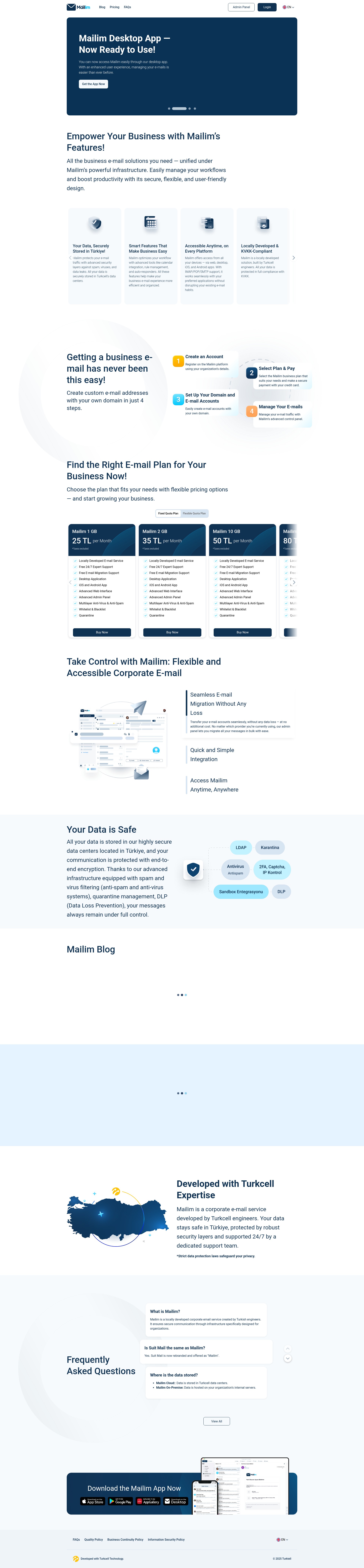 Screenshot of mailim.com