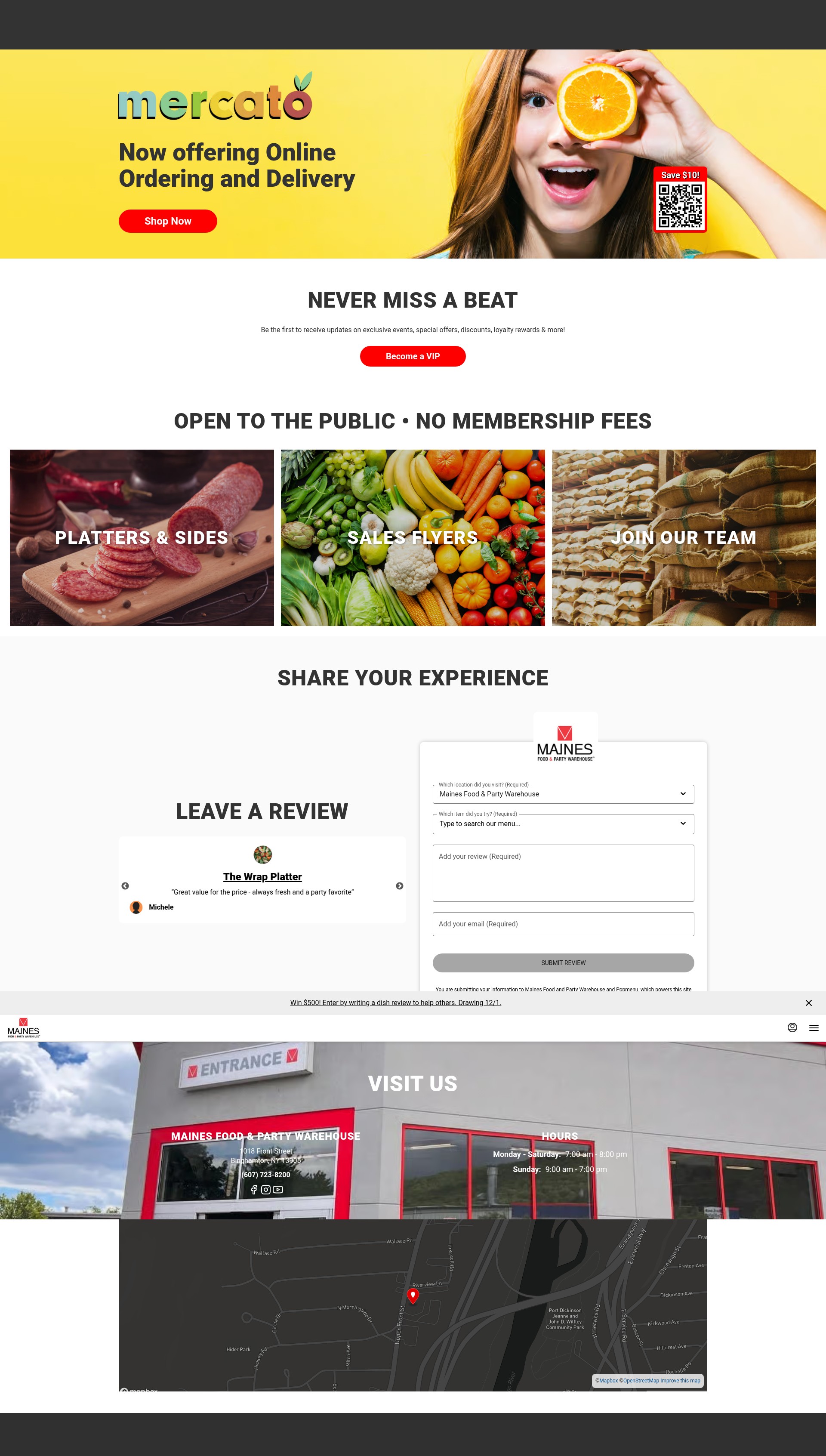 Screenshot of mainesfood.net