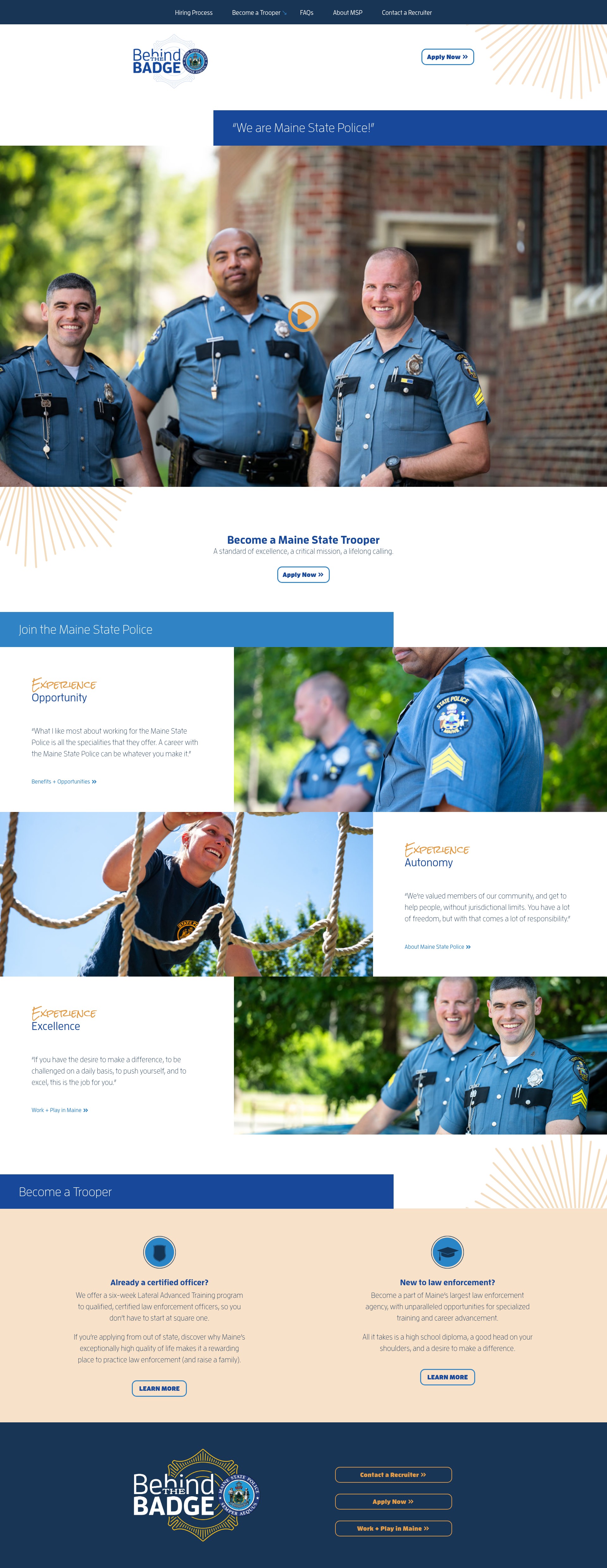 Screenshot of mainestatepolice.org