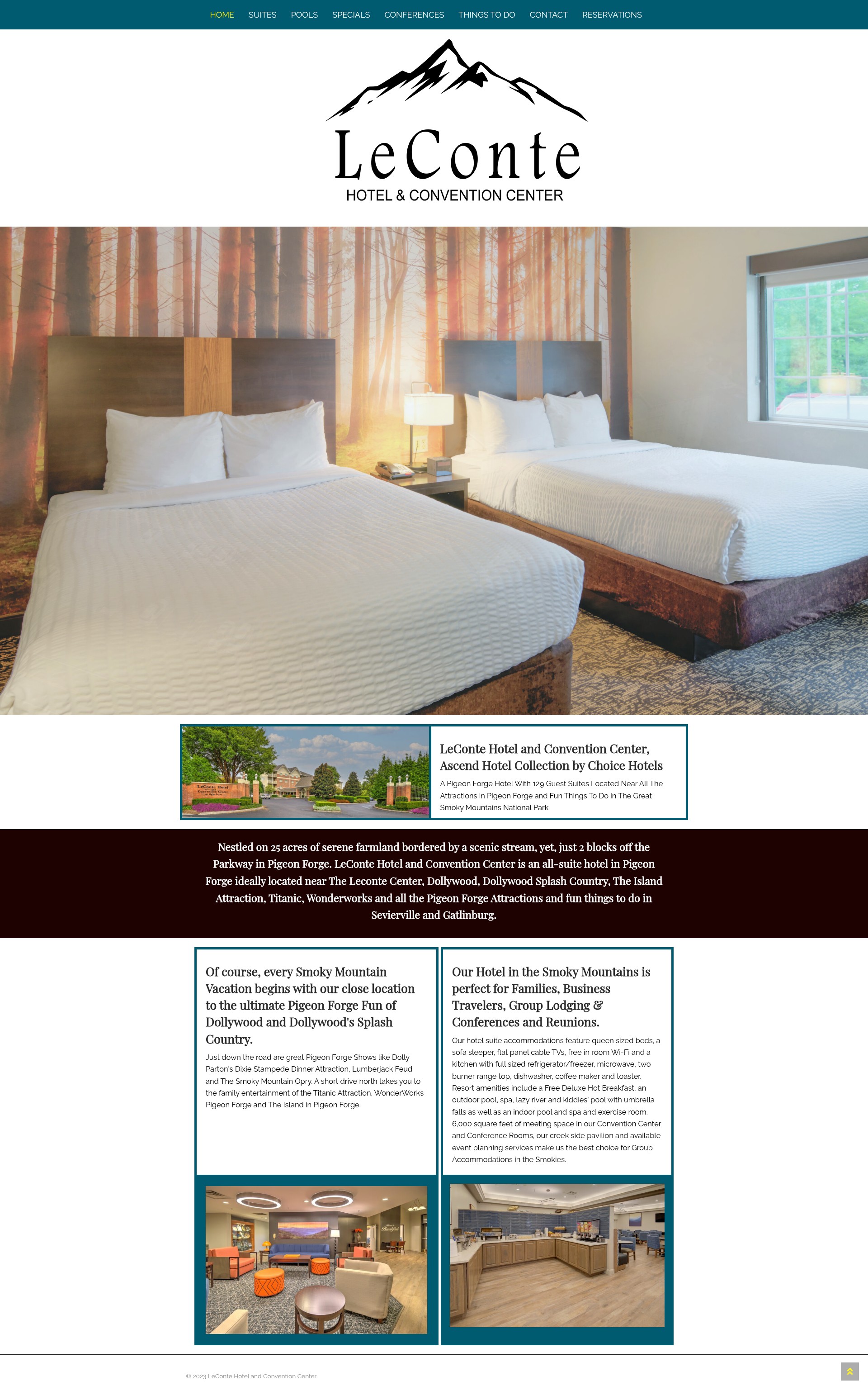 Screenshot of mainstaypigeonforge.com