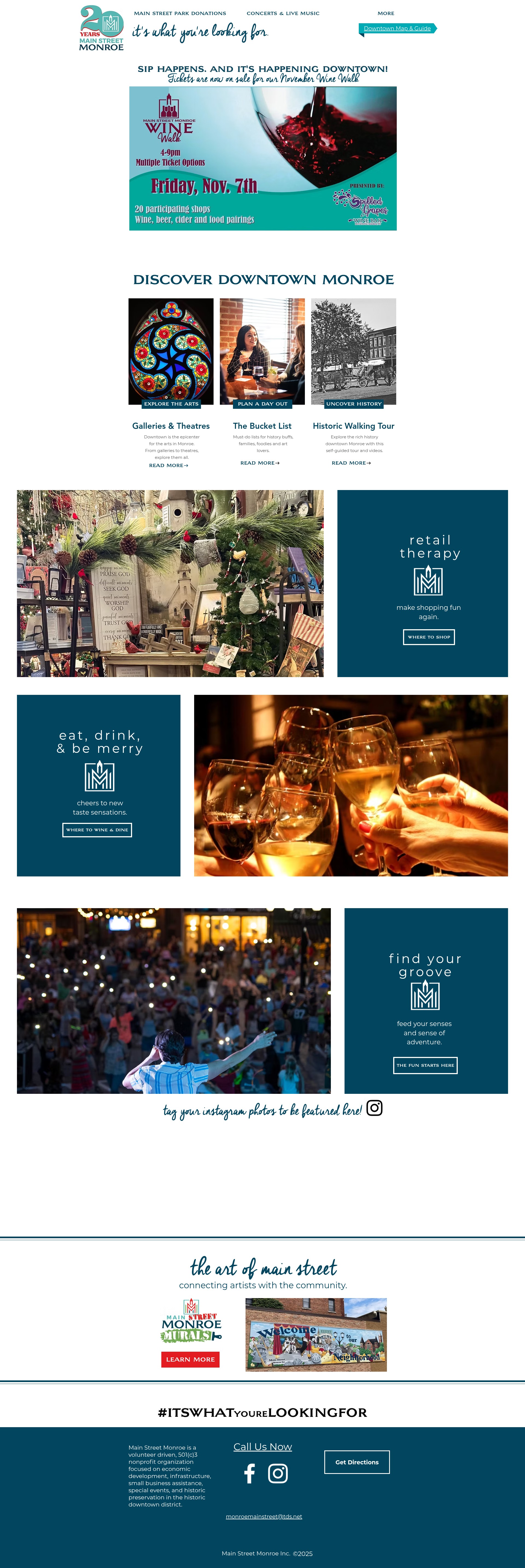 Screenshot of mainstreetmonroe.org