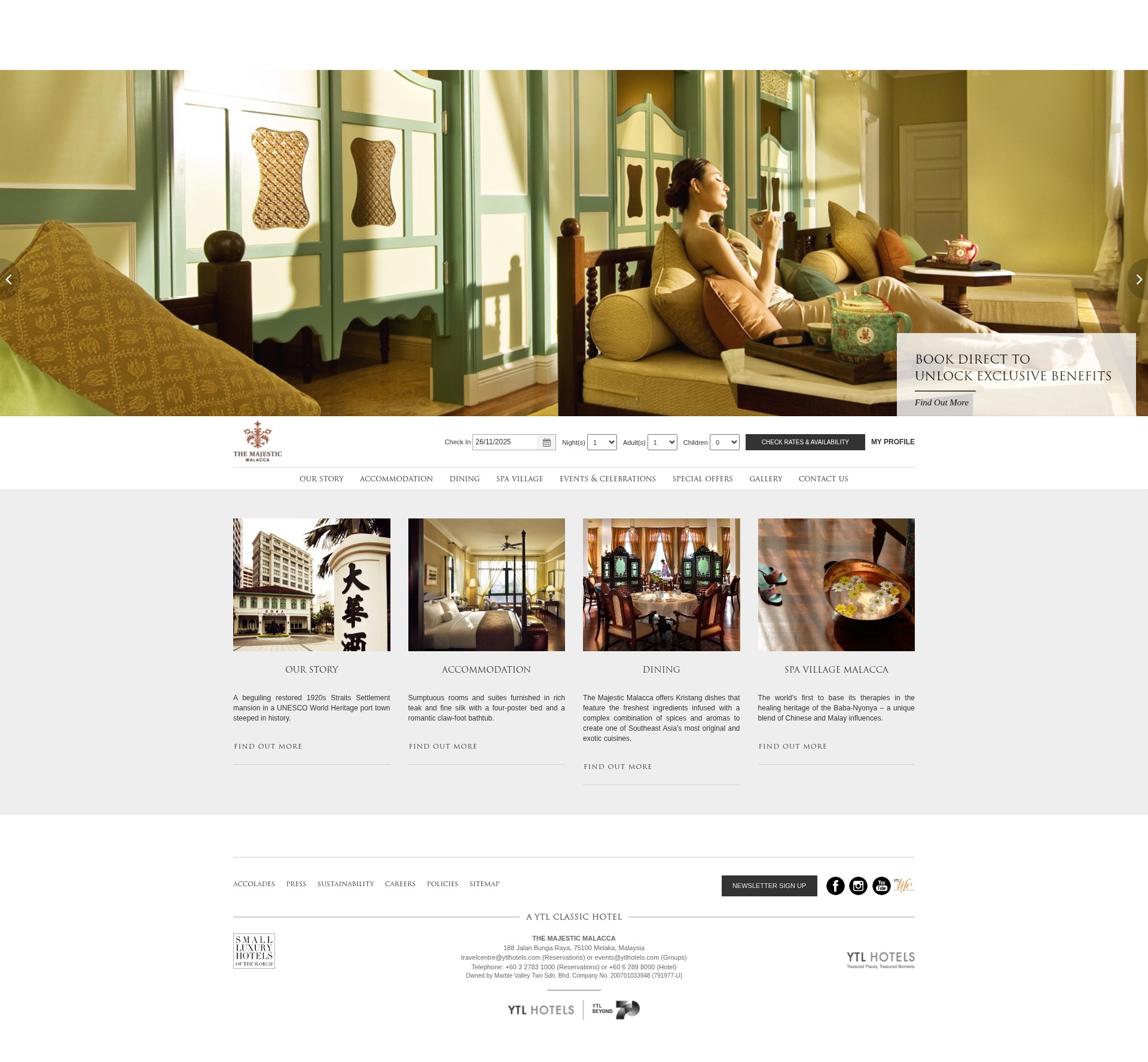 Screenshot of majesticmalacca.com