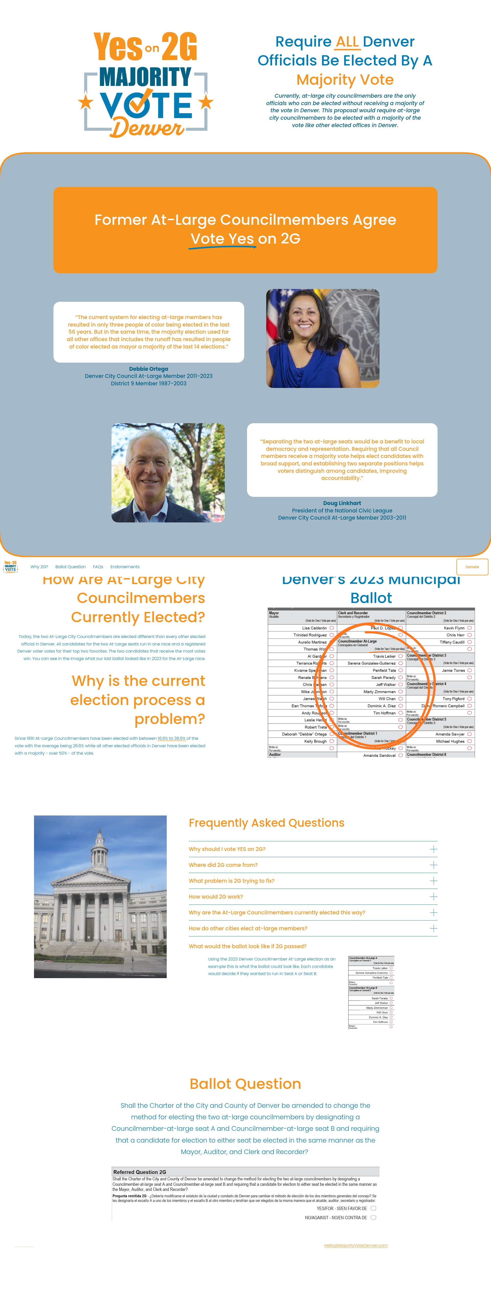 Screenshot of majorityvotedenver.com