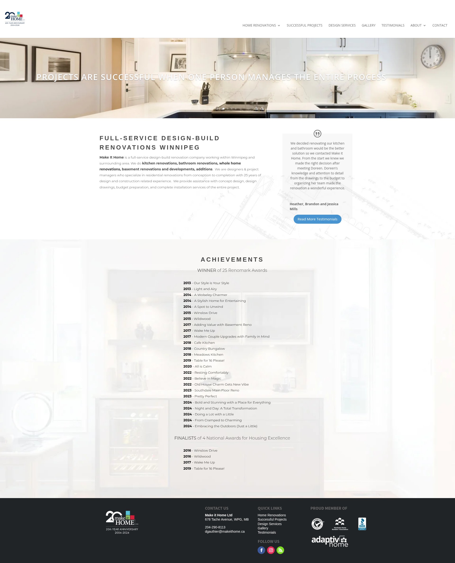 Screenshot of makeithome.ca
