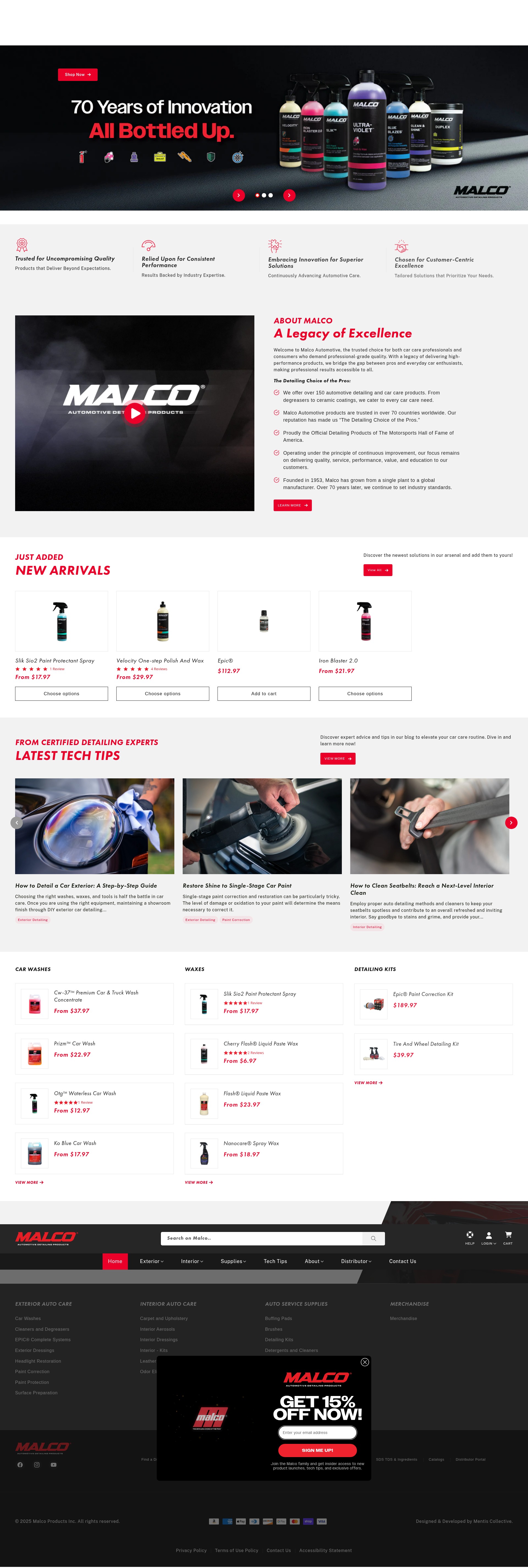 Screenshot of malcoautomotive.com