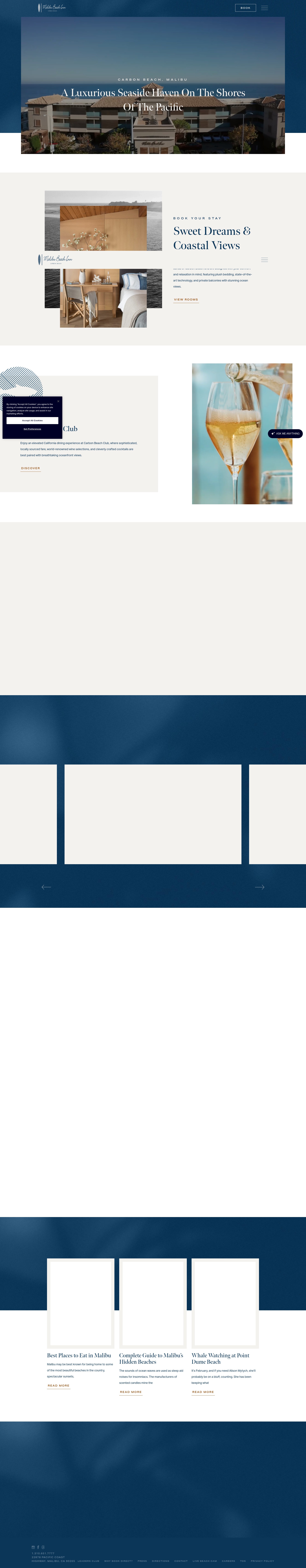 Screenshot of malibubeachinn.com