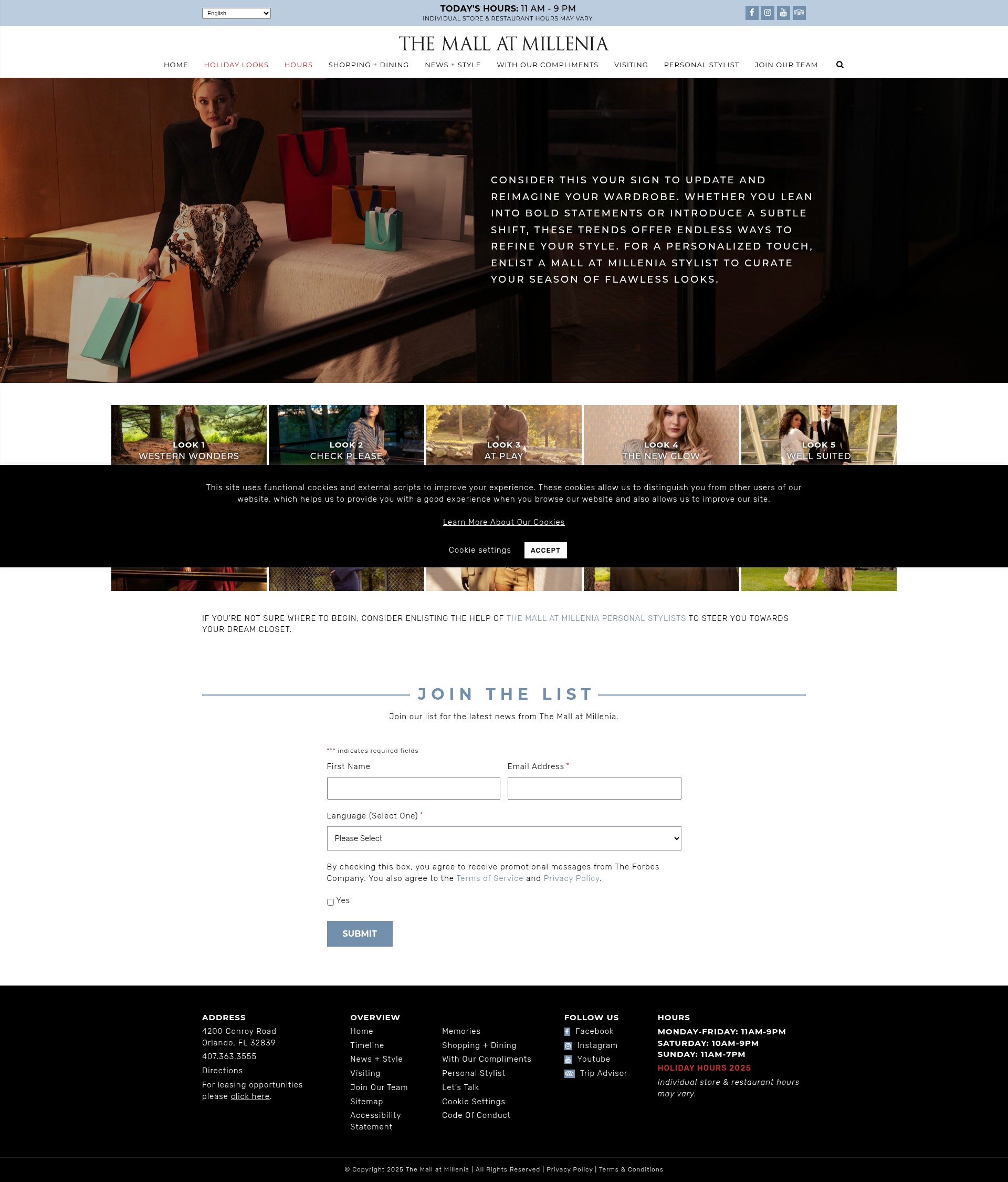 Screenshot of mallatmillenia.com